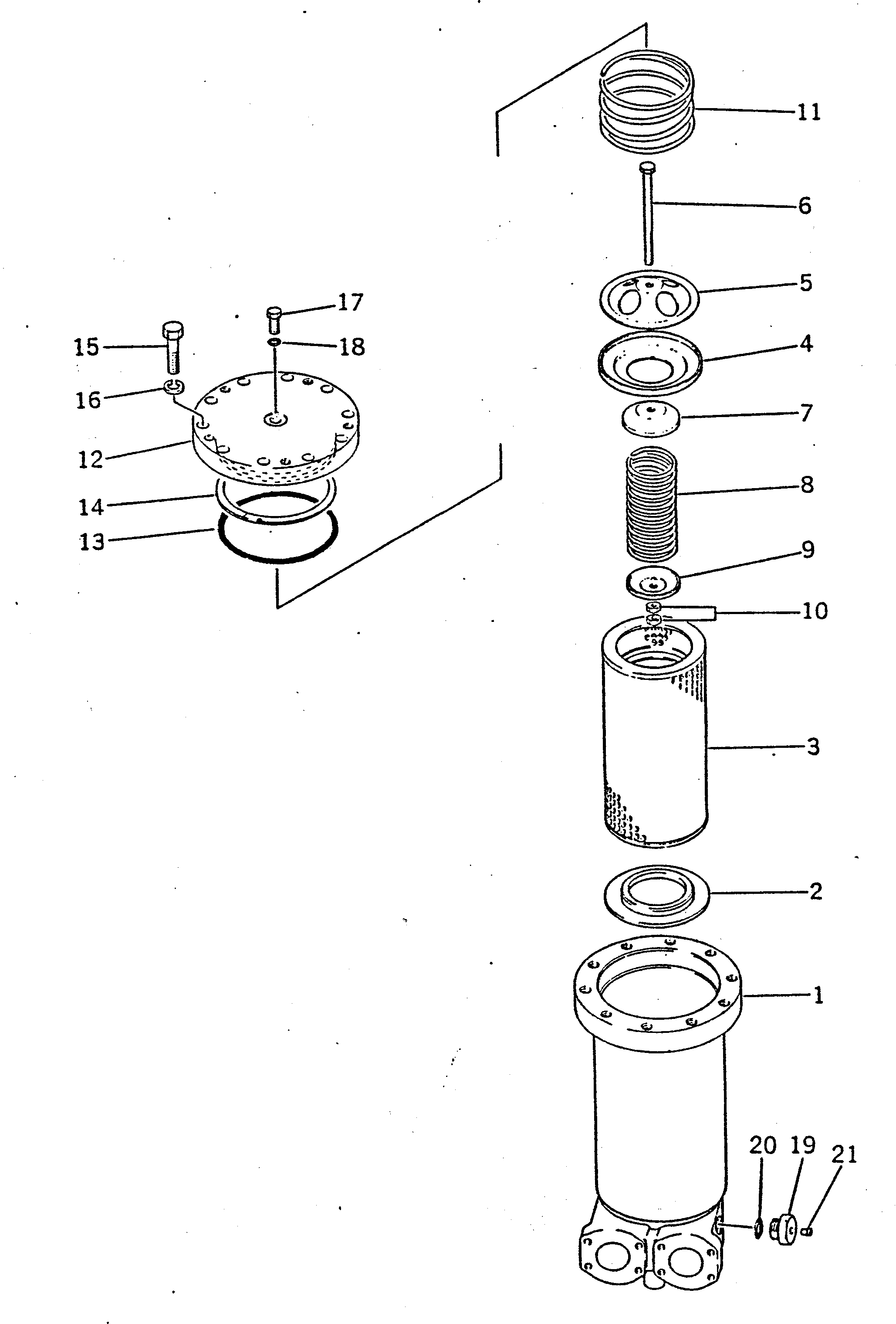 Dump Trucks Komatsu / HD680-2 S/N 1002-UP(hd680-2c) / TRANSMISSION OIL FILTER(060210 : 266)
