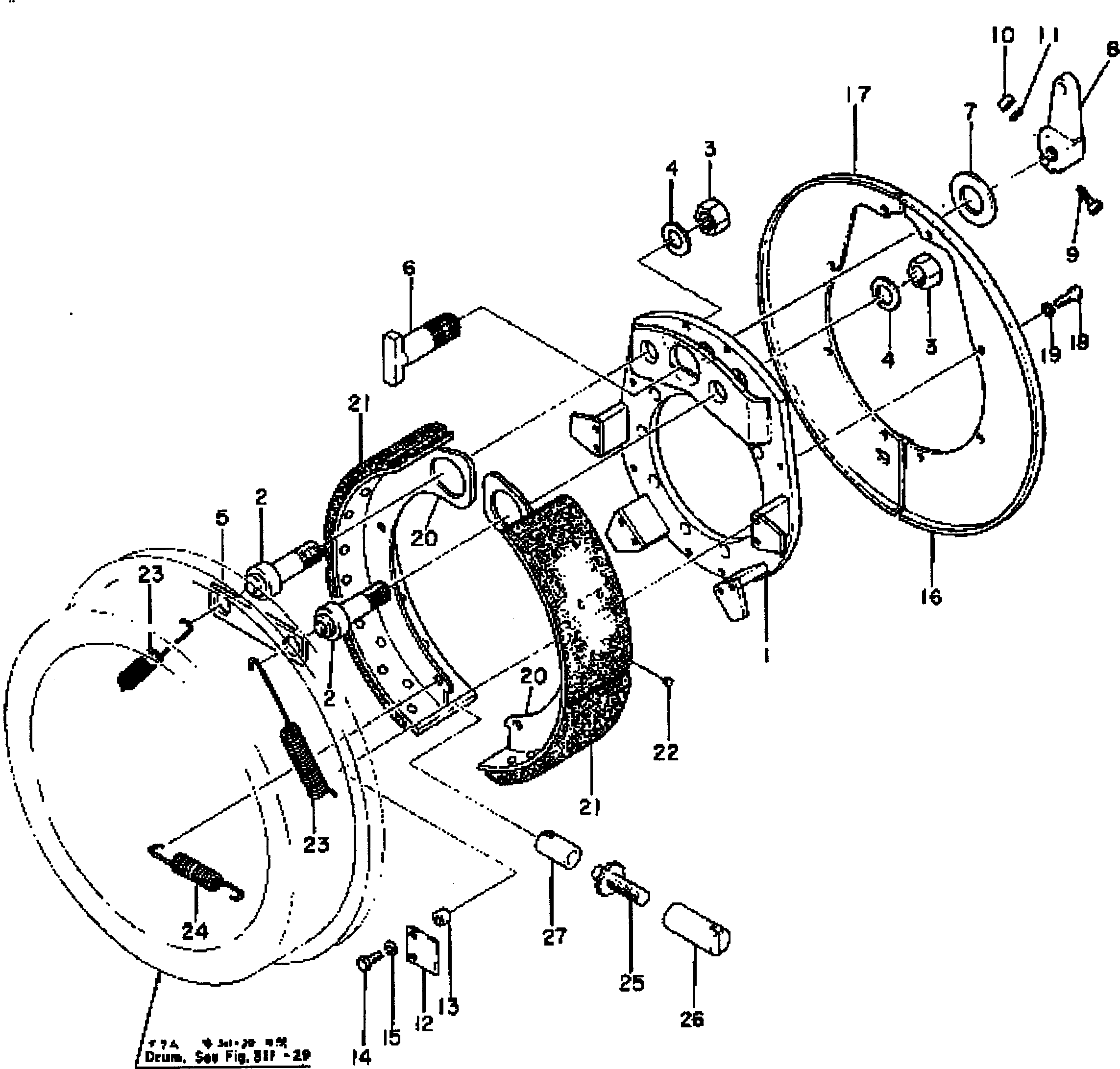 Dump Trucks Komatsu / HD680-2 S/N 1002-UP(hd680-2c) / PARKING BRAKE(#1027-)(090120 : 333B)