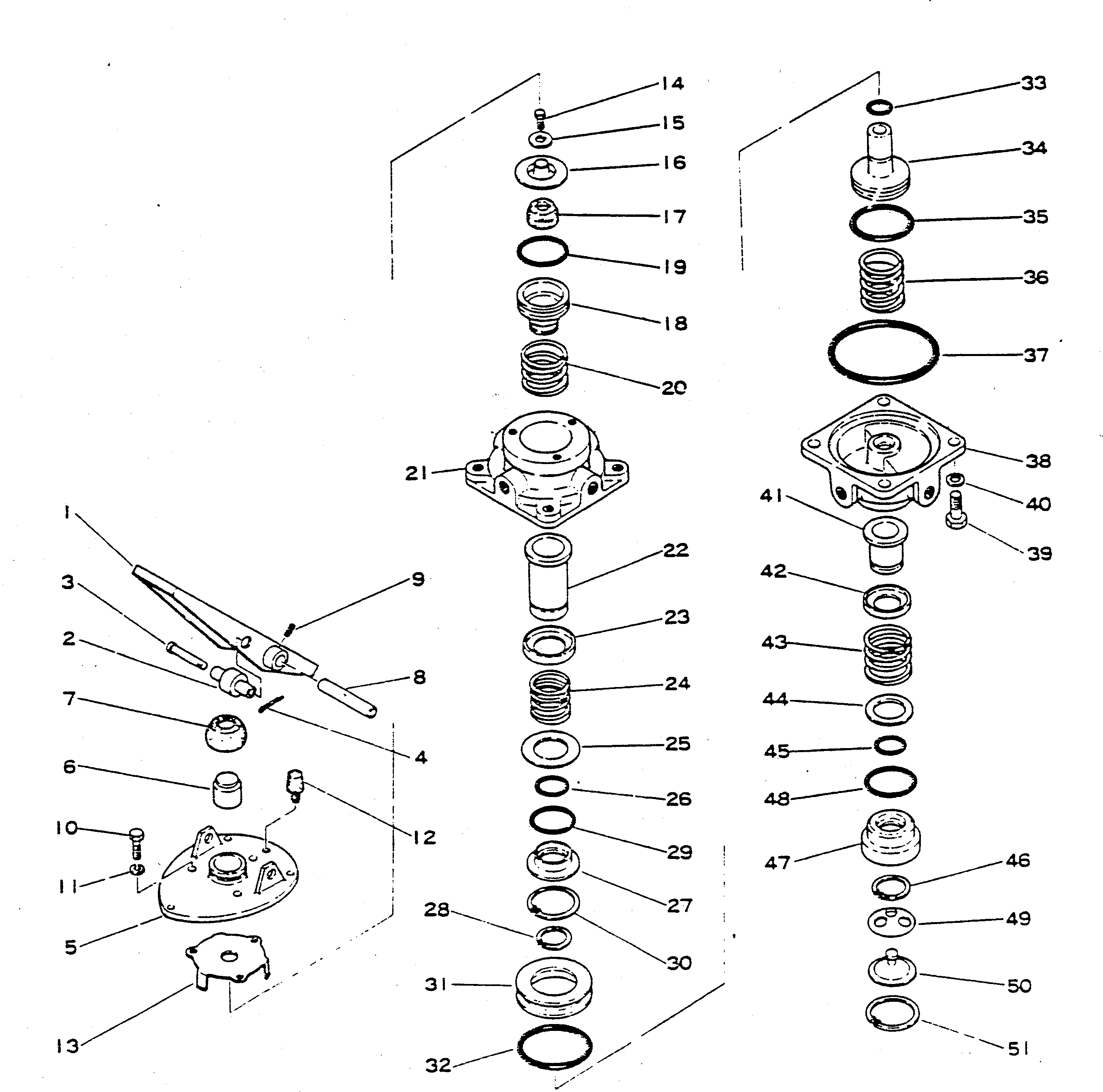 Dump Trucks Komatsu / HD680-2 S/N 1002-UP(hd680-2c) / TREADLE AND BRAKE VALVE(090130 : 341)