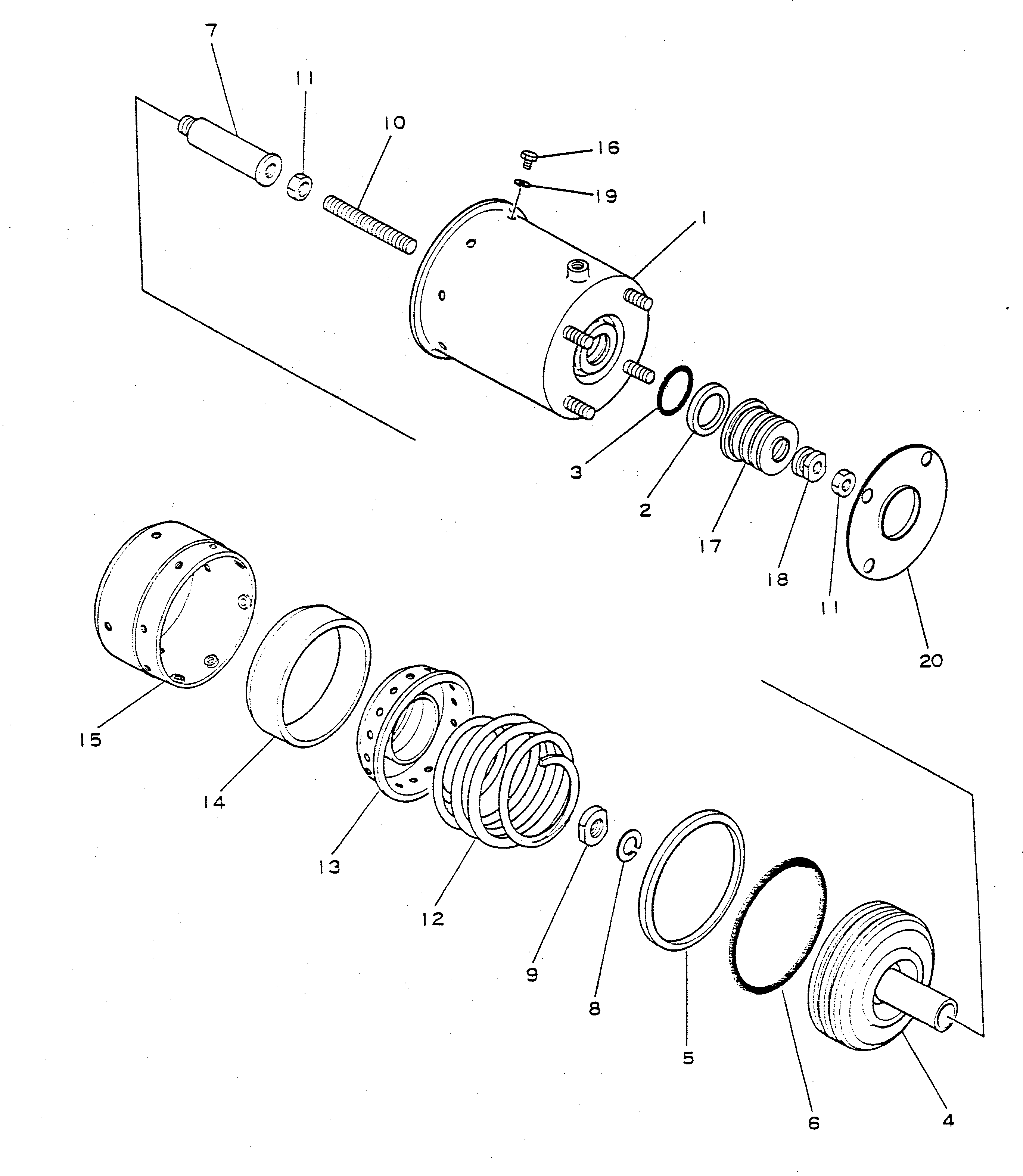 Dump Trucks Komatsu / HD680-2 S/N 1002-UP(hd680-2c) / PARKING BRAKE ACTUATOR(#1017-1026)(090330 : 362A)