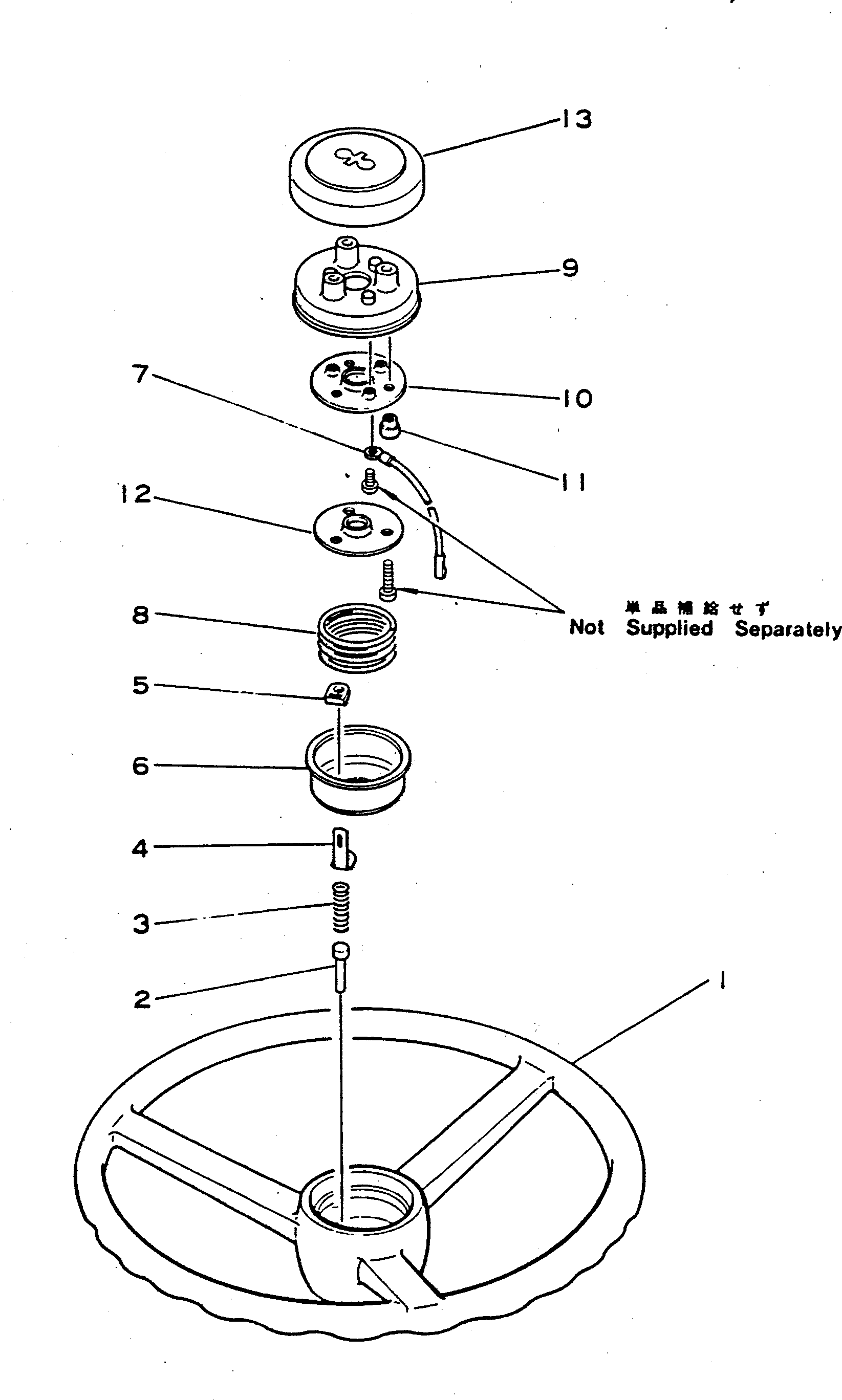 Dump Trucks Komatsu / HD680-2 S/N 1002-UP(hd680-2c) / STEERING WHEEL(#1055-)(120030 : 412A)