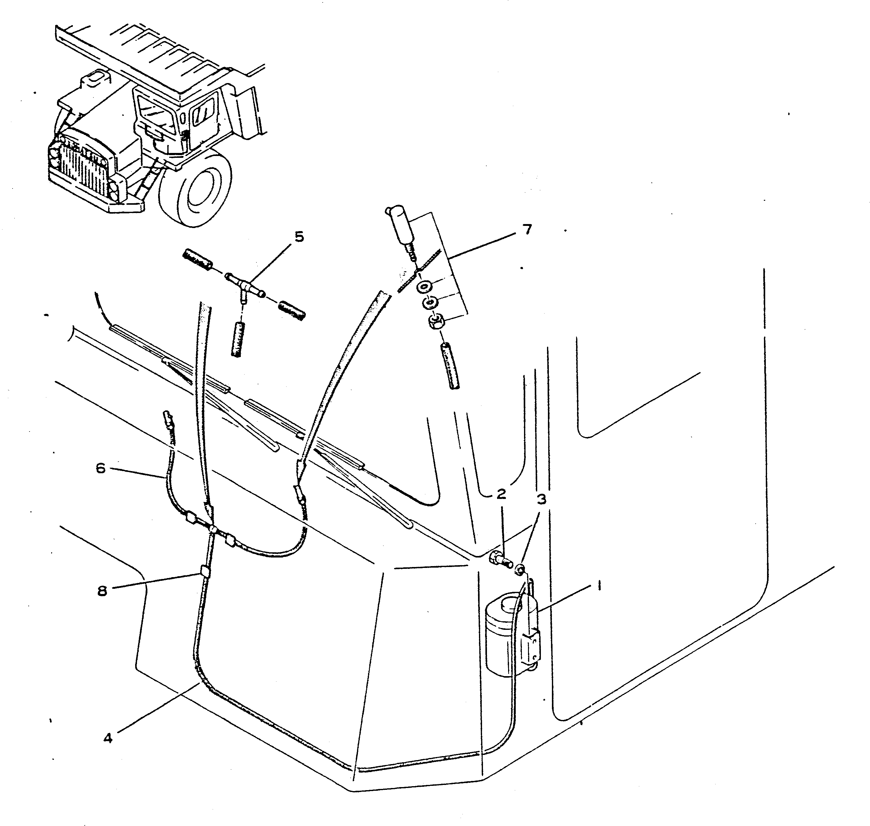 Dump Trucks Komatsu / HD680-2 S/N 1002-UP(hd680-2c) / WINDSHIELD WASHER(150150 : 535)