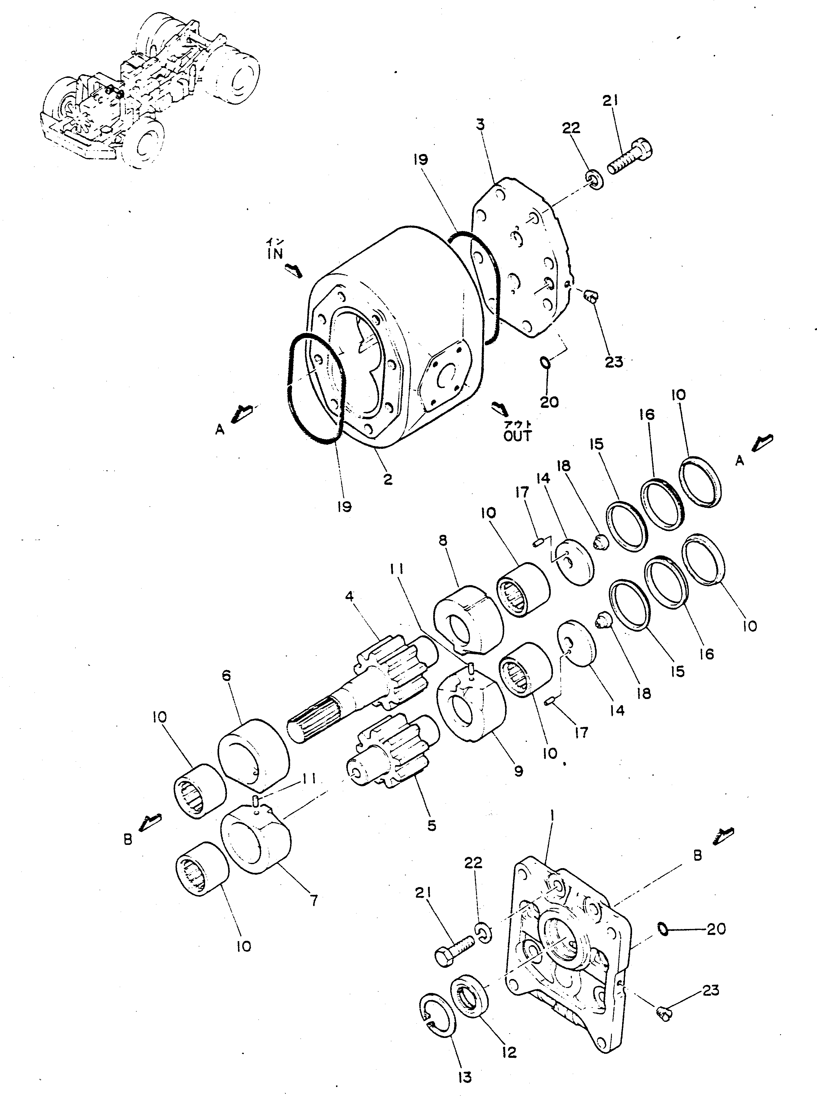 Dump Trucks Komatsu / HD680-2 S/N 1002-UP(hd680-2c) / HOIST AND STEERING PUMP(#1002-1054)(180020 : 603)
