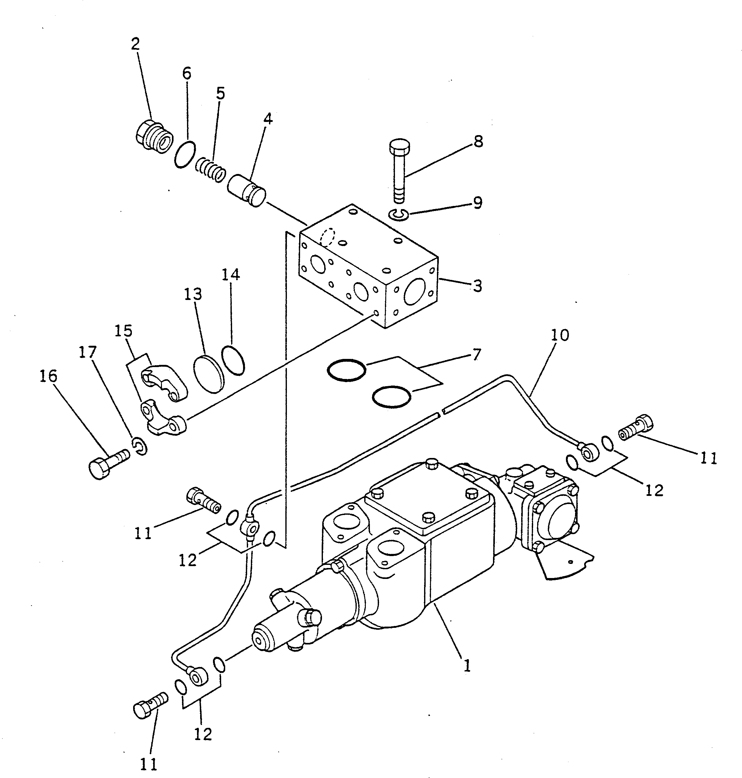 Dump Trucks Komatsu / HD680-2 S/N 1002-UP(hd680-2c) / HOIST VALVE AND RELIEF VALVE(#1079-)(180090 : 621A)