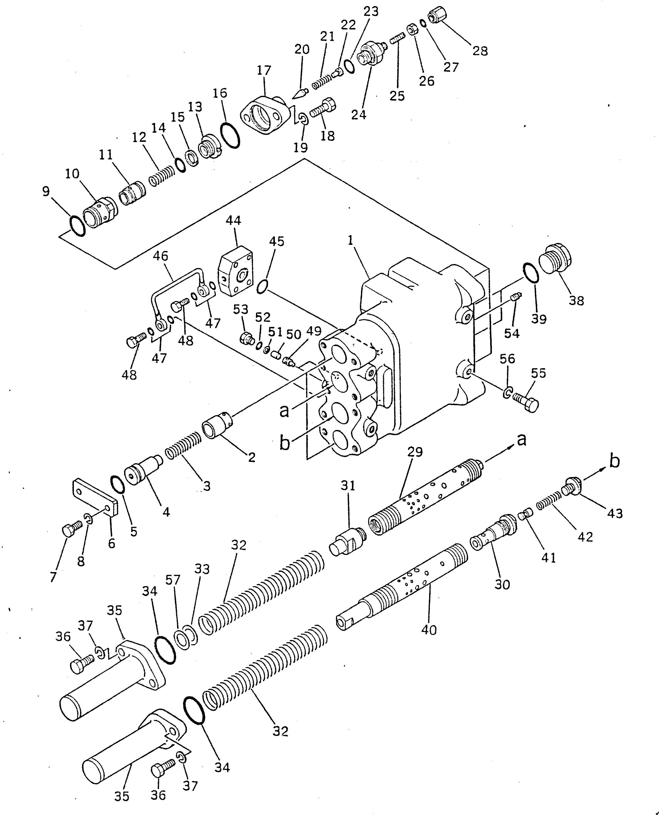 Dump Trucks Komatsu / HD680-2 S/N 1002-UP(hd680-2c) / REAR DEMAND VALVE (FOR -40C SPEC.)(#1055-)(180140 : 624A)