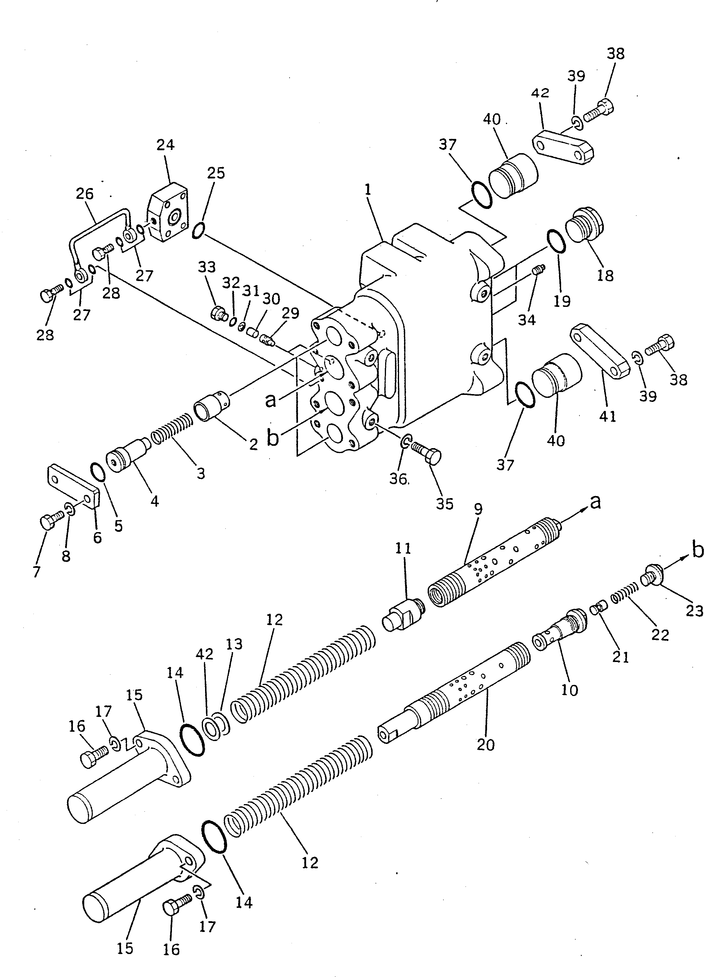 Dump Trucks Komatsu / HD680-2 S/N 1002-UP(hd680-2c) / FRONT DEMAND VALVE (FOR -40C SPEC.)(#1055-)(180160 : 625A)