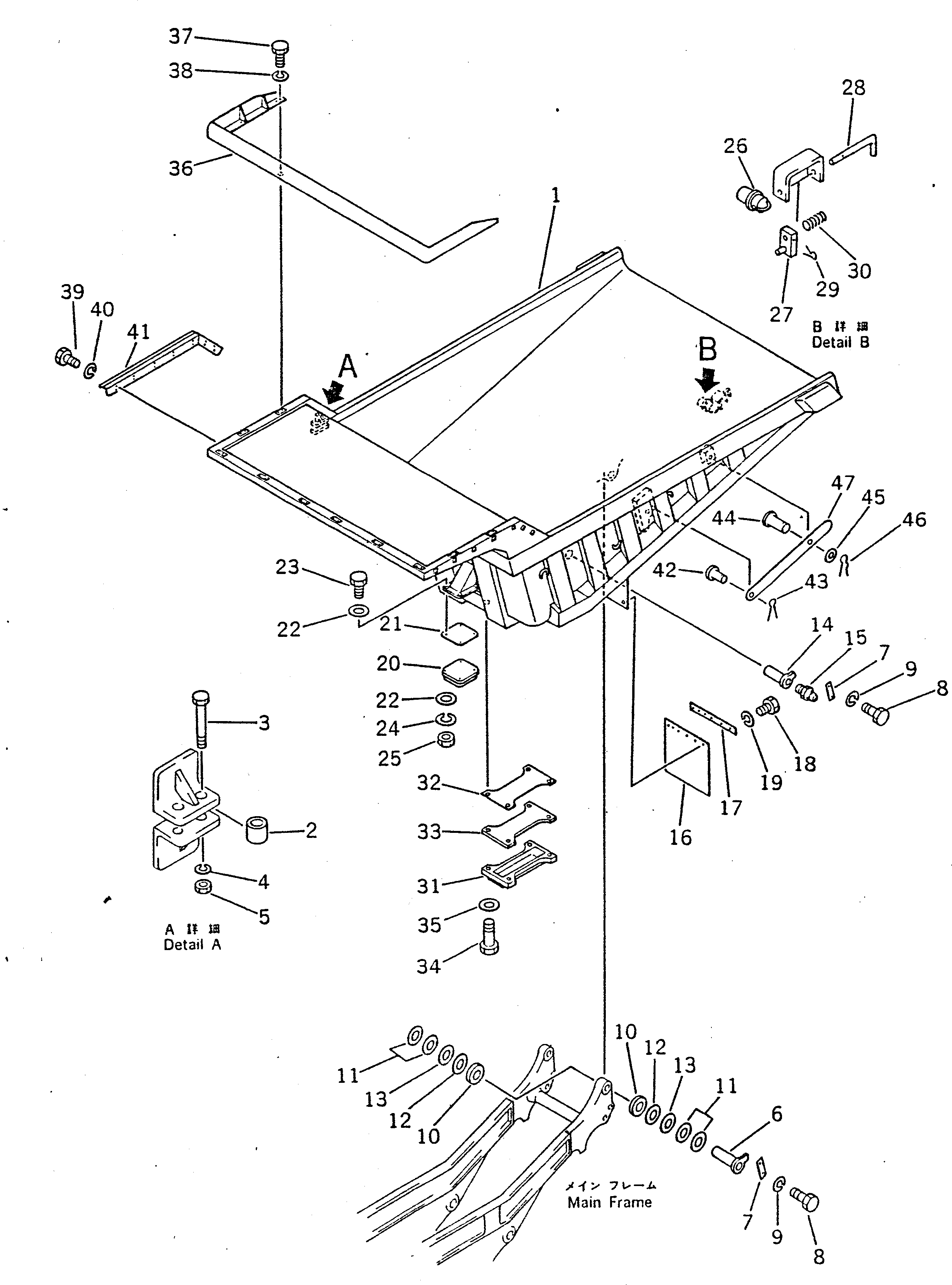 Dump Trucks Komatsu / HD680-2 S/N 1002-UP(hd680-2c) / BODY(#1109-)(210020 : 701A)