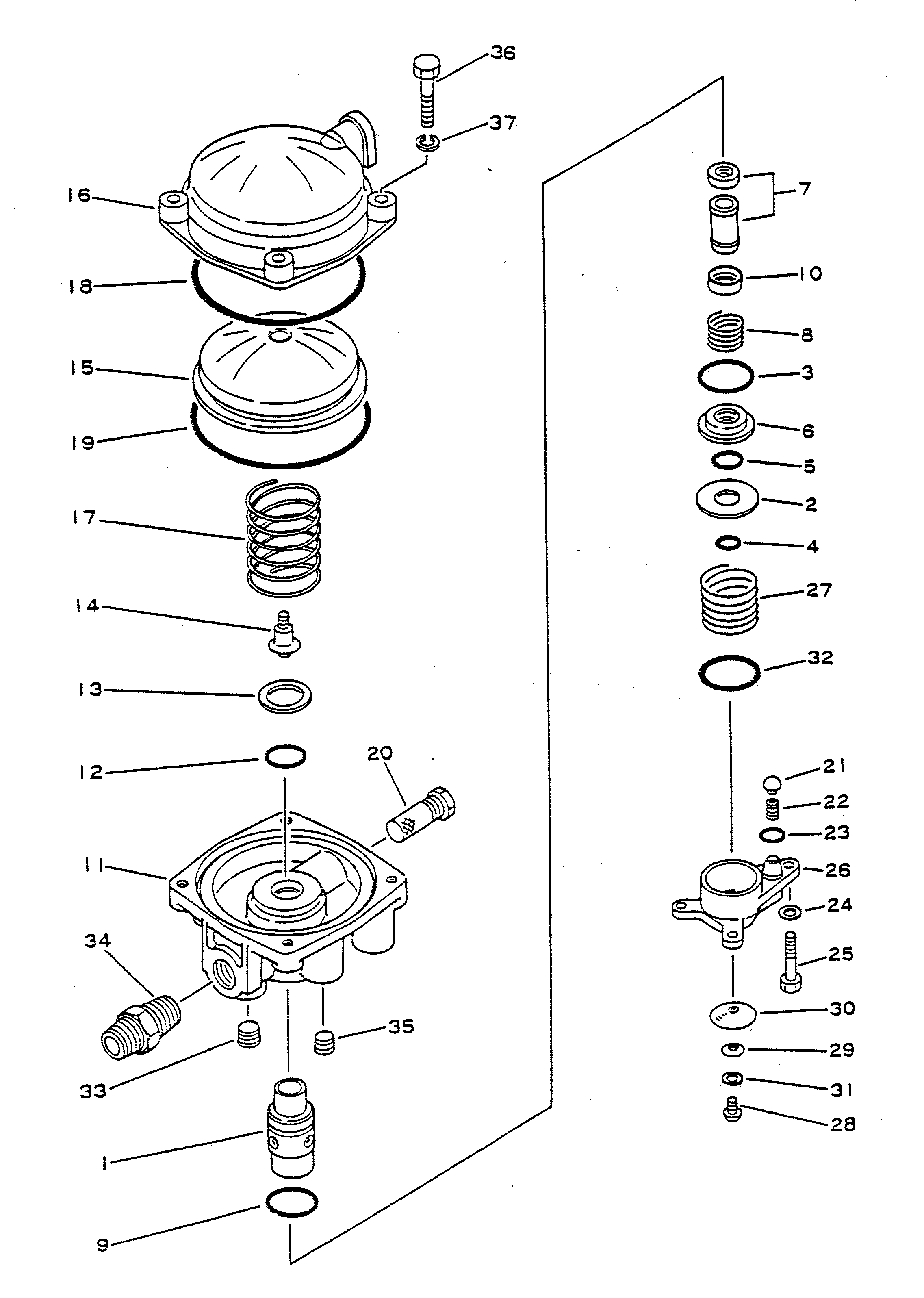 Dump Trucks Komatsu / HD680-2 S/N 1002-UP(hd680-2c) / EMERGENCY RELAY VALVE(240140 : 843)