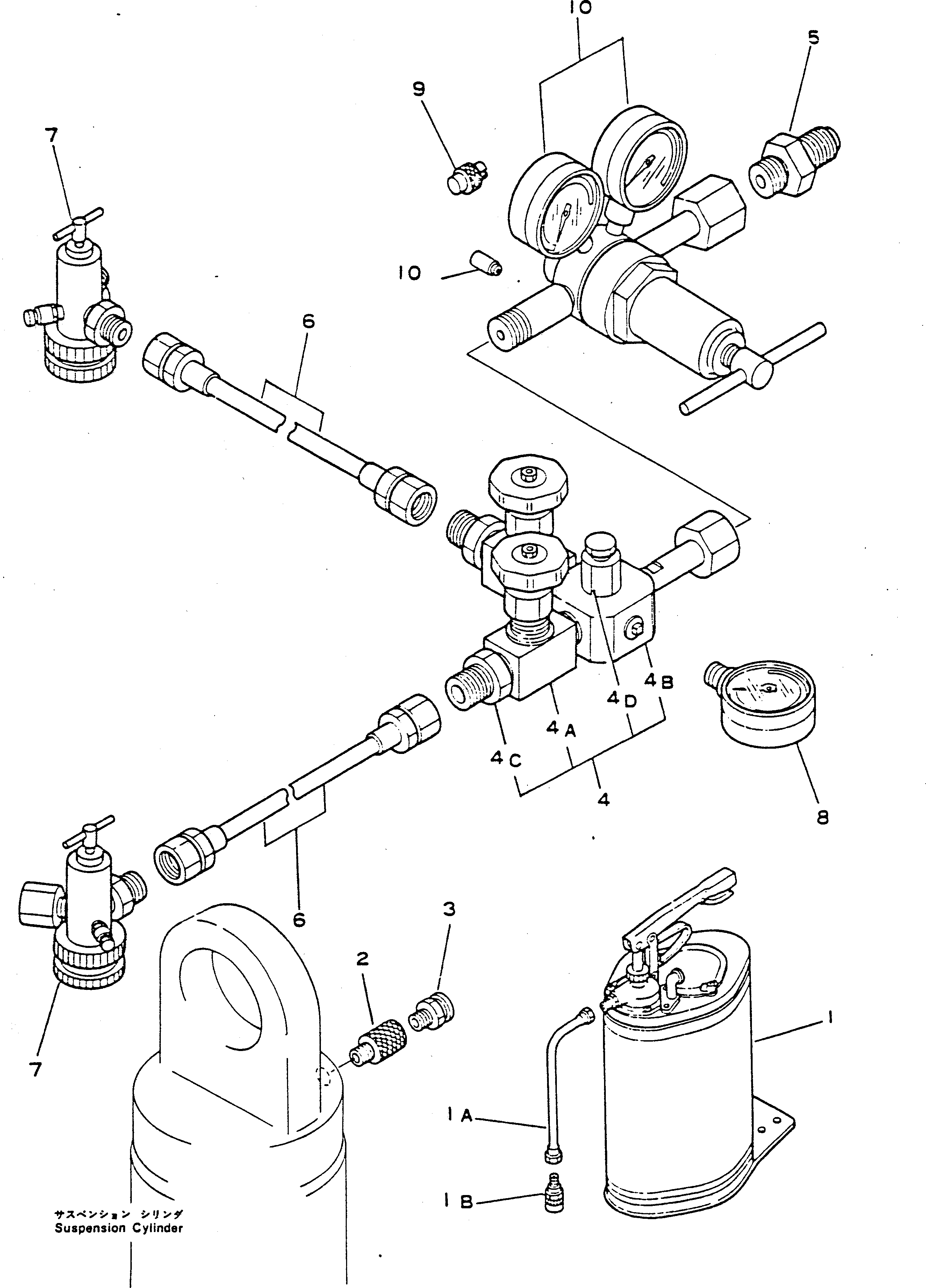 Dump Trucks Komatsu / HD680-2 S/N 1002-UP(hd680-2c) / SUSPENSION OIL ADJUSTING TOOL(#1055-1078)(240180 : 846)