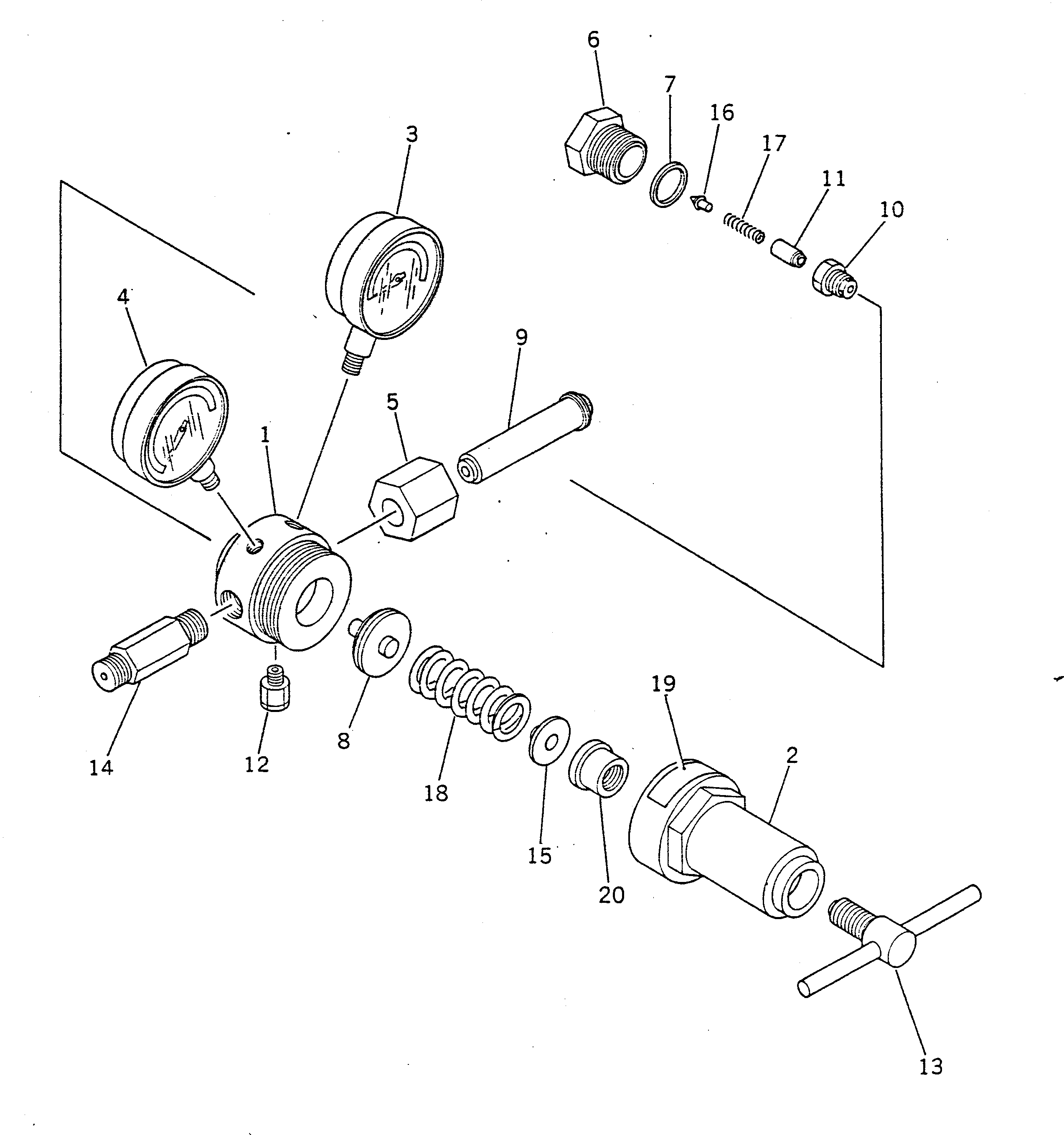 Dump Trucks Komatsu / HD680-2 S/N 1002-UP(hd680-2c) / PRESSURE REGULATOR FOR GAS SERVECING TOOL(240220 : 849)