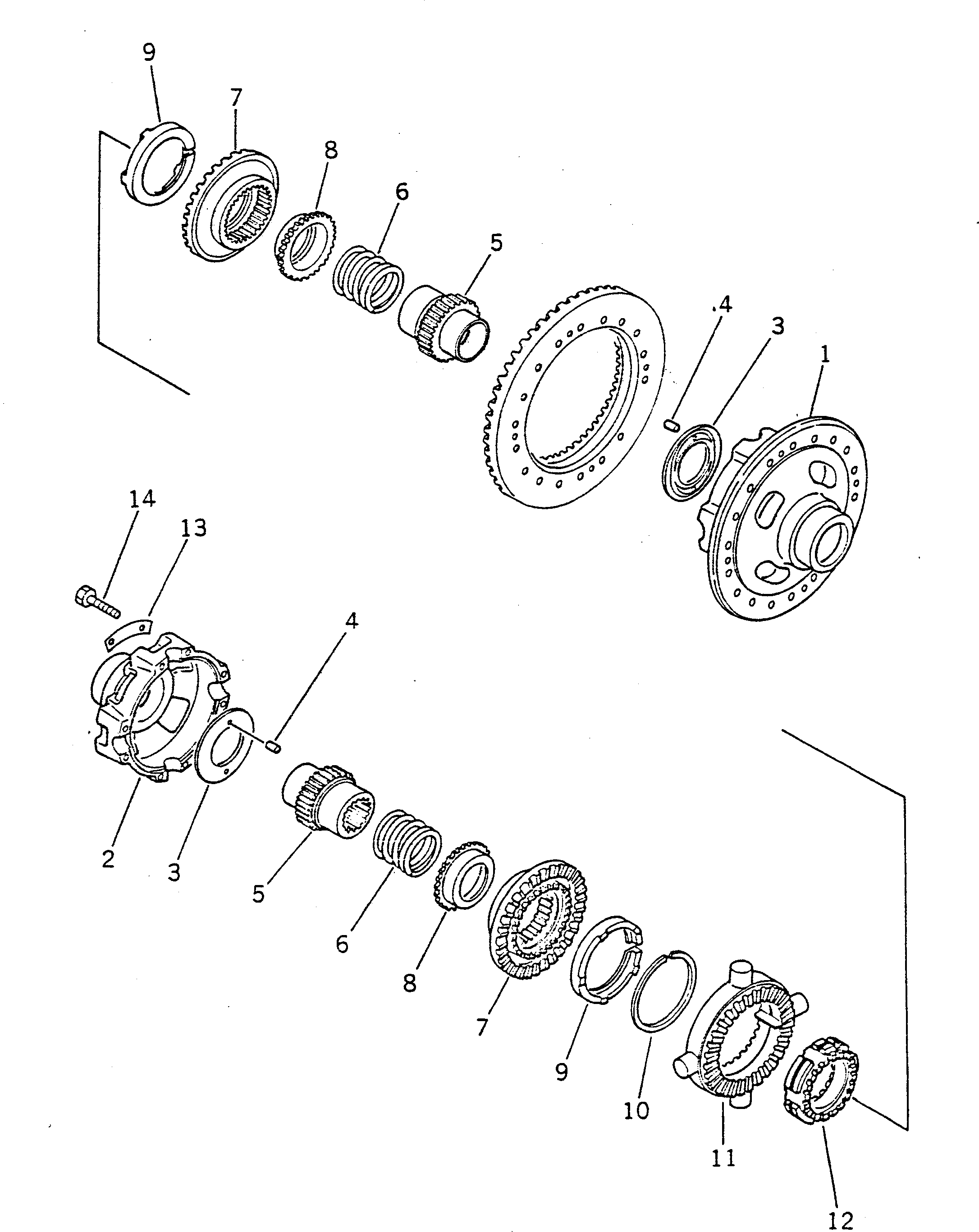 Dump Trucks Komatsu / HD680-2 S/N 1002-UP(hd680-2c) / NO SPIN DIFFERENTIAL(240250 : 855)