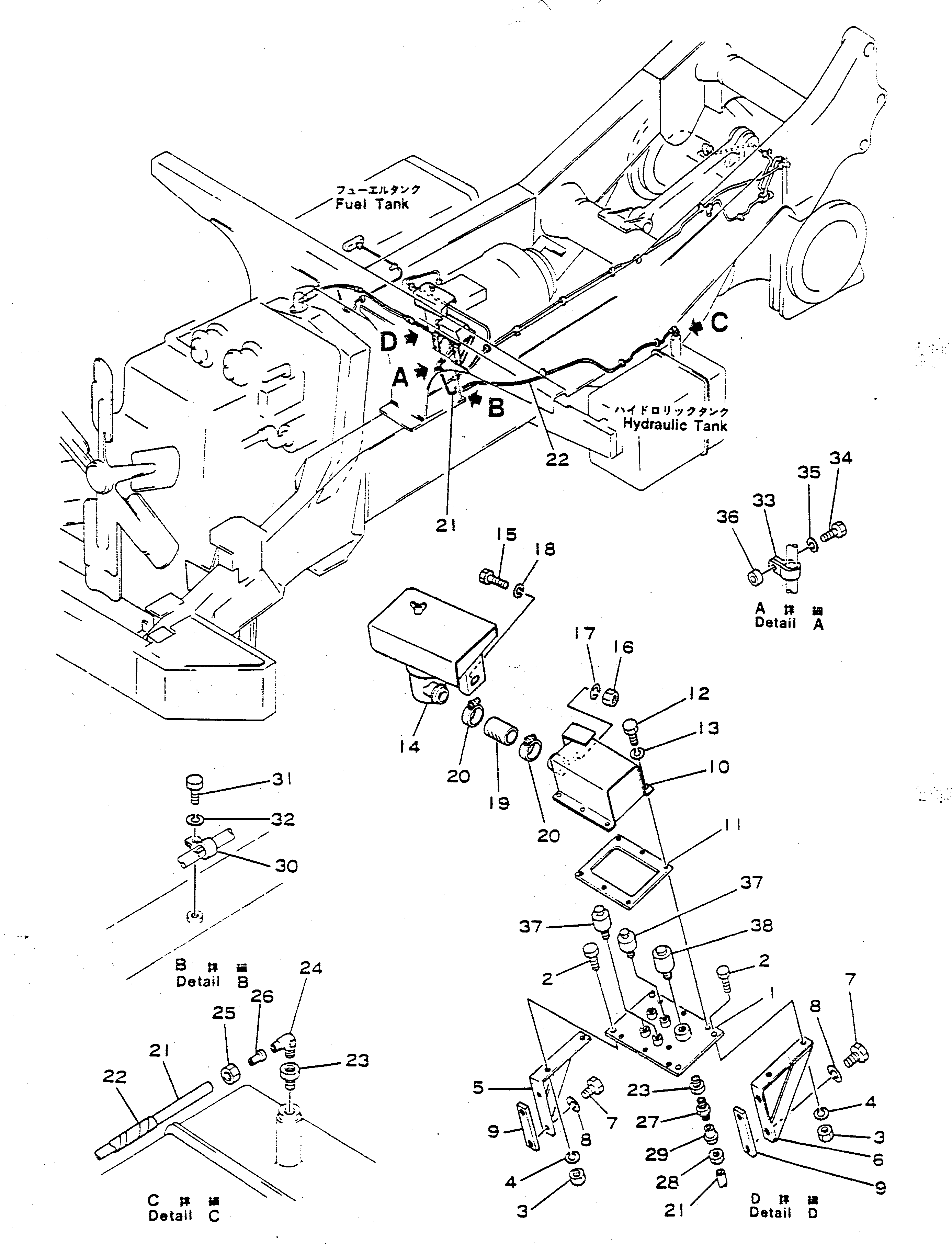 Dump Trucks Komatsu / HD680-2 S/N 1002-UP(hd680-2c) / BREATHER SYSTEM (1/2)(SANDY ? DUSTY TERRAIN SPECIFICATION)(240260 : 861)