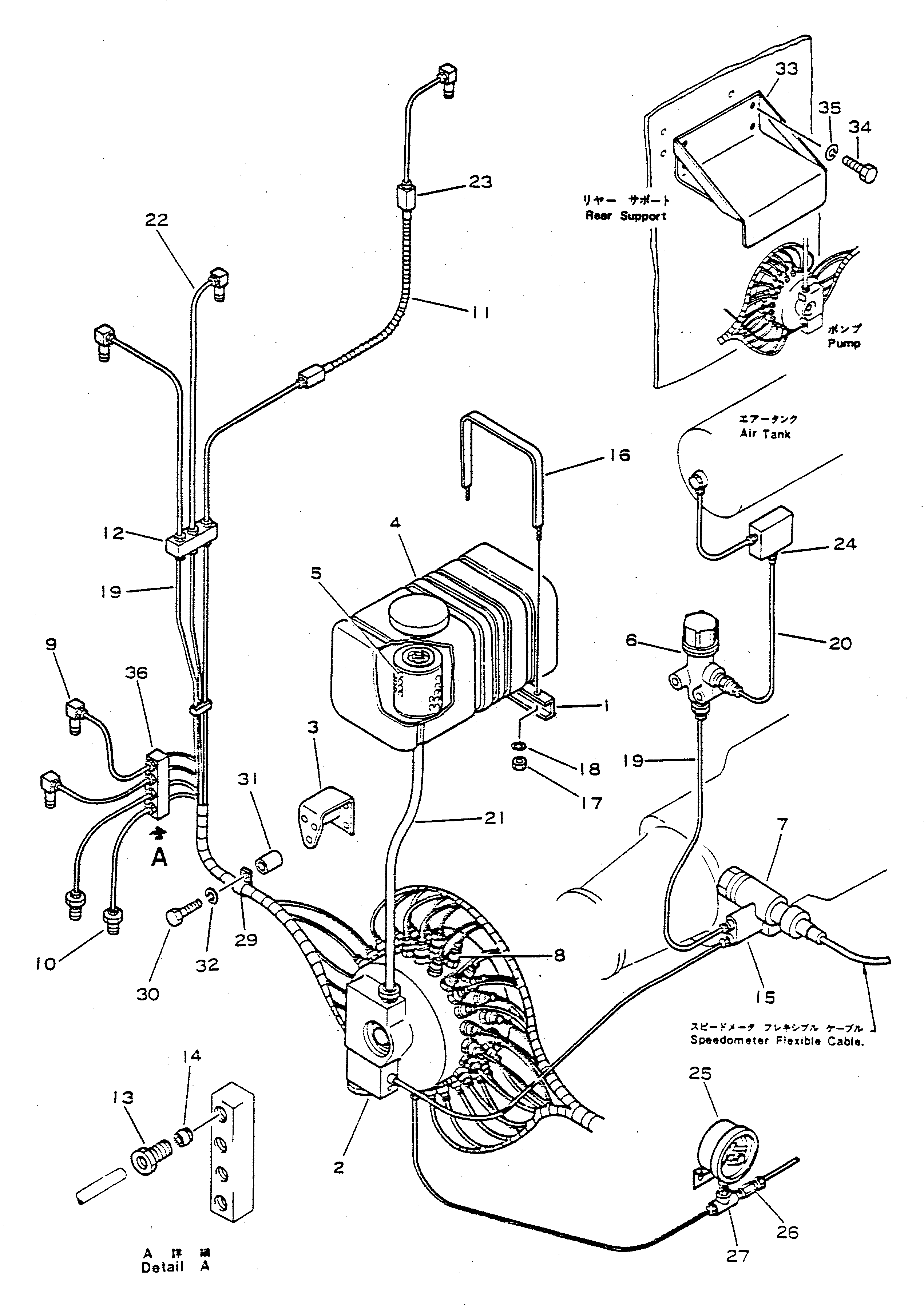Dump Trucks Komatsu / HD680-2 S/N 1002-UP(hd680-2c) / AUTOMATIC LUBRICATING SYSTEM(240310 : 870)