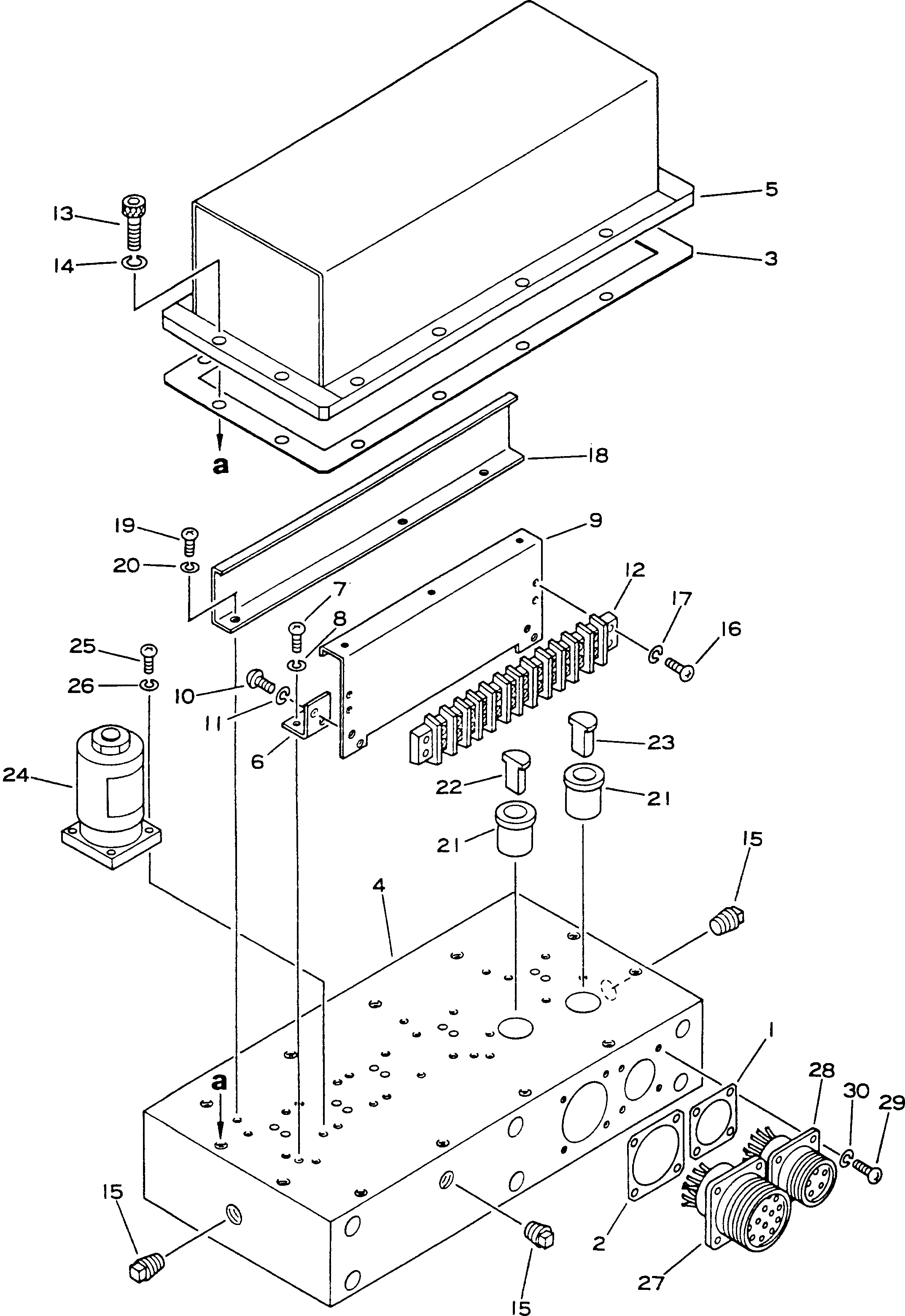 Komatsu parts book diagram for HD780-1 S/N 1002-UP: CONTROL VALVE (2/2)