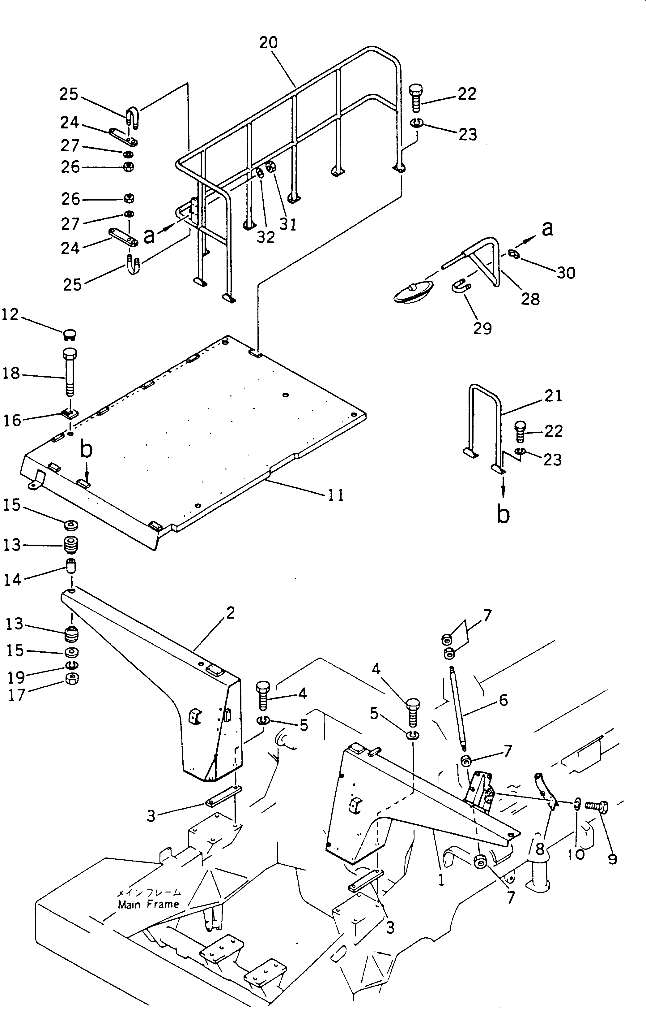 Komatsu parts book diagram for HD780-1 S/N 1002-UP: SHEET COWLING AND GUARD (3/5)