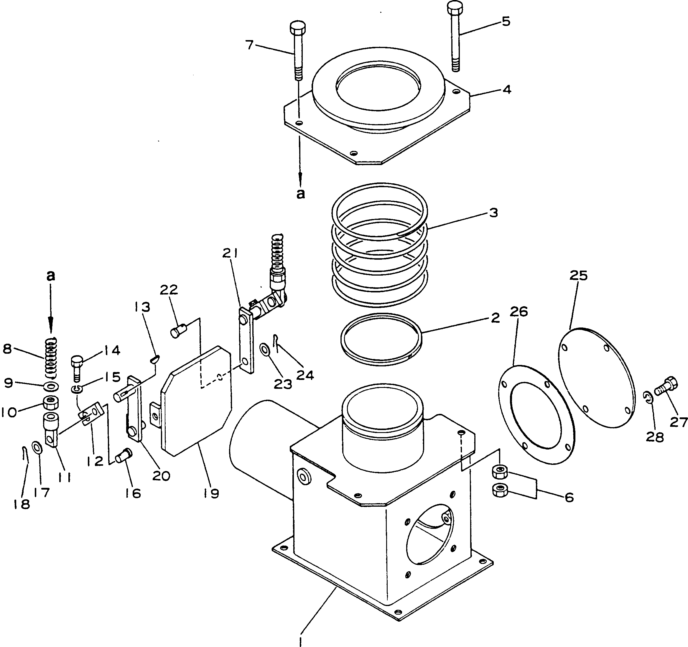 Dump Trucks Komatsu / HD785-1S S/N 1002-UP(hd785-0r) / EXHAUST SYSTEM (3/3)(030080 : 121)