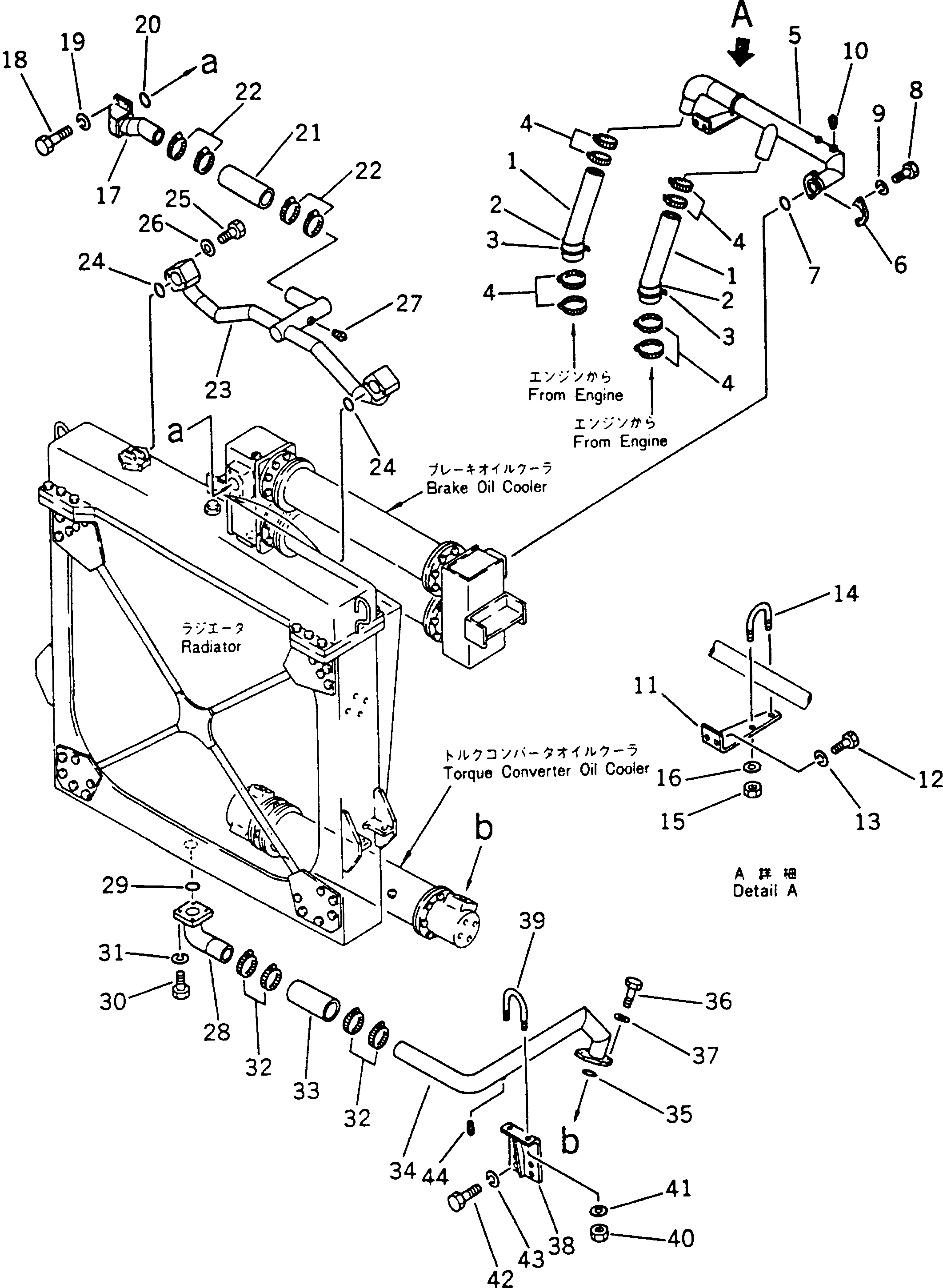 Dump Trucks Komatsu / HD785-1S S/N 1002-UP(hd785-0r) / RADIATOR PIPING (1/2)(030110 : 136)