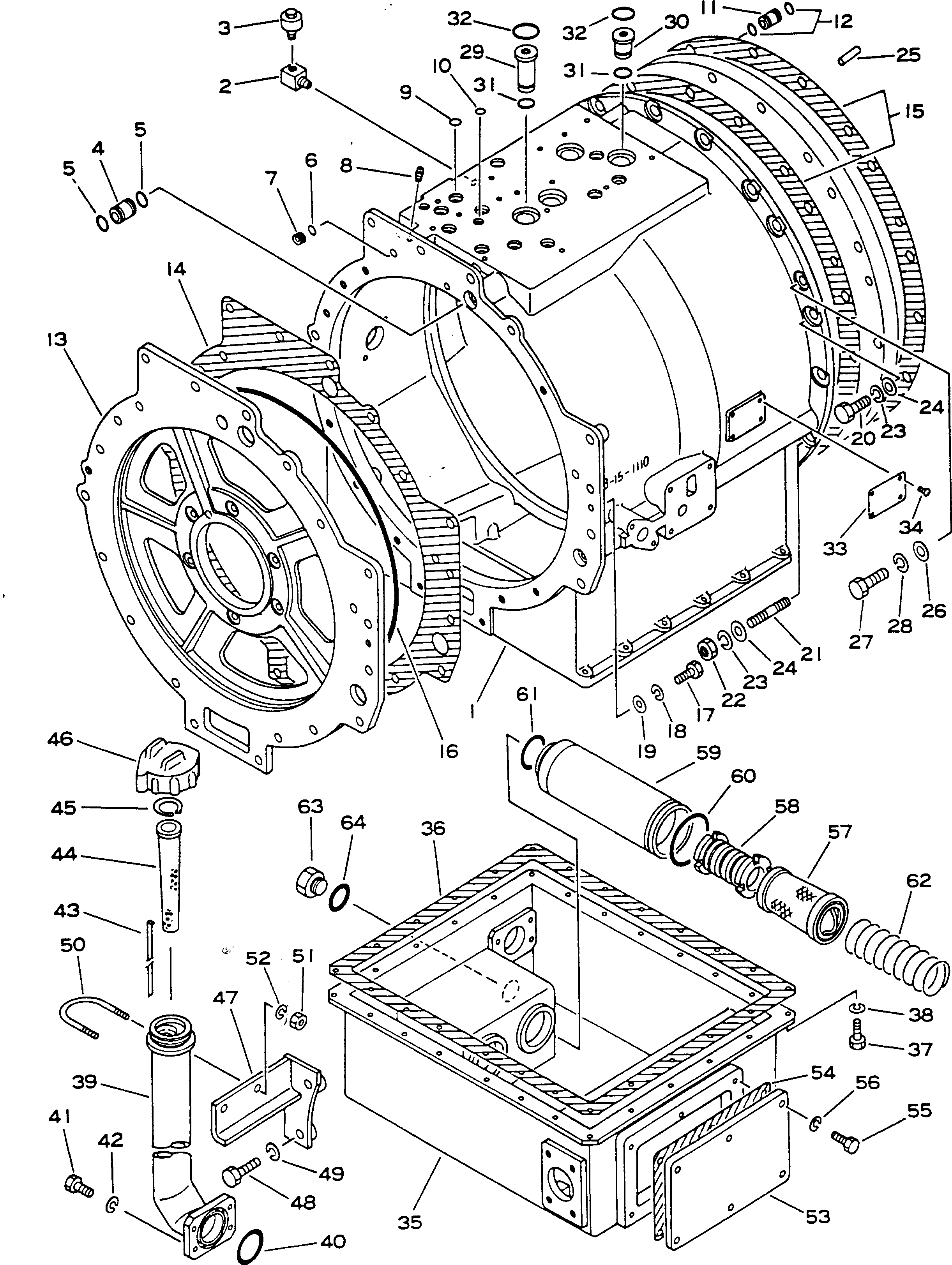Dump Trucks Komatsu / HD785-1S S/N 1002-UP(hd785-0r) / TRANSMISSION OIL TANK AND FILLER(060100 : 251)