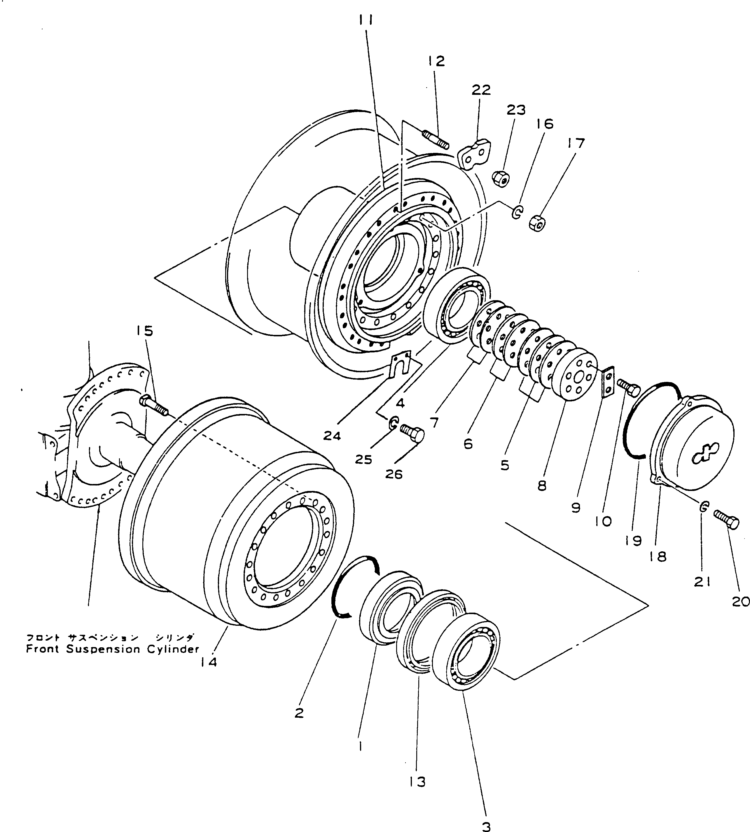 Dump Trucks Komatsu / HD785-1S S/N 1002-UP(hd785-0r) / FRONT AXLE(090040 : 313)