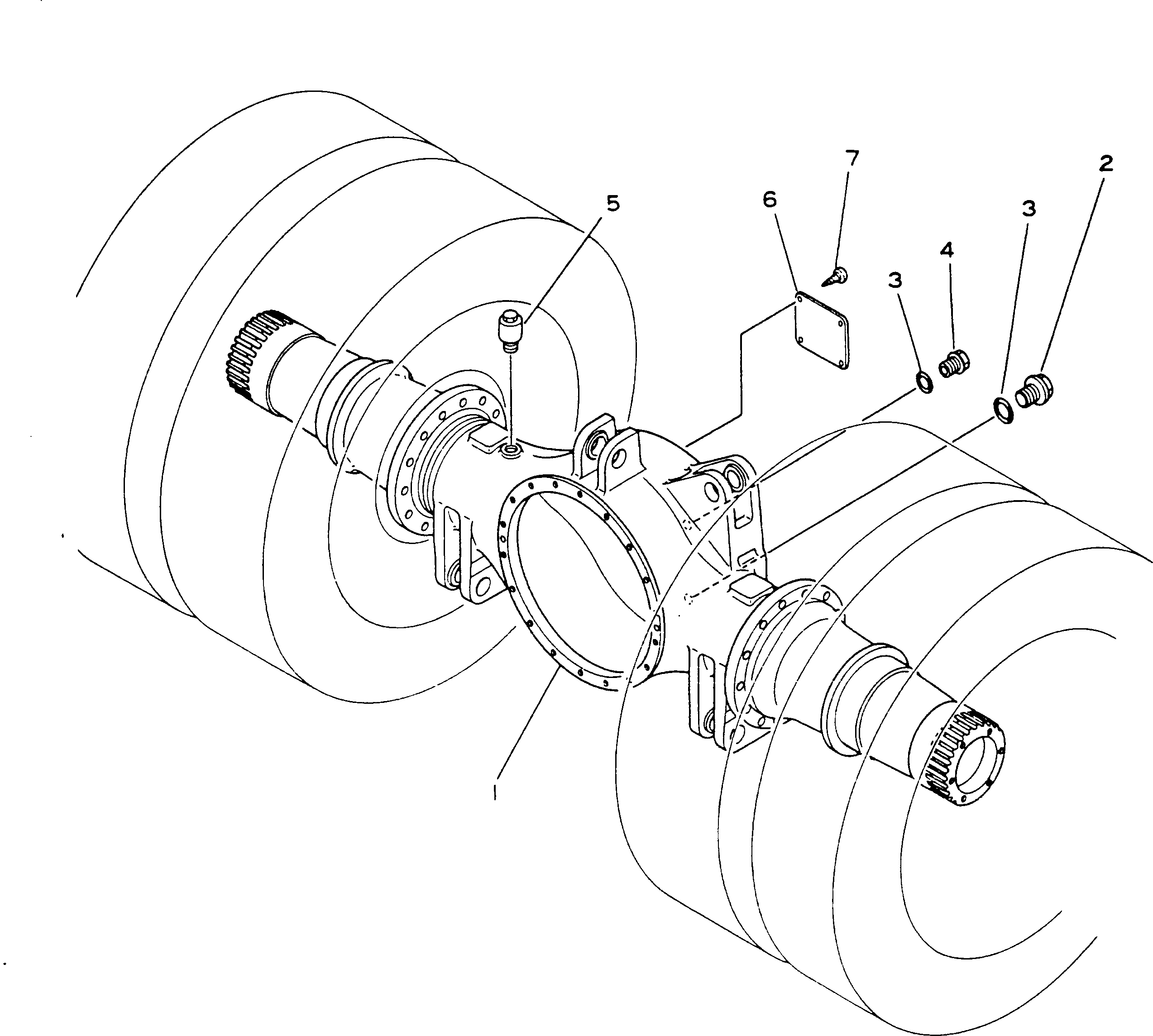 Dump Trucks Komatsu / HD785-1S S/N 1002-UP(hd785-0r) / REAR AXLE(090050 : 314)