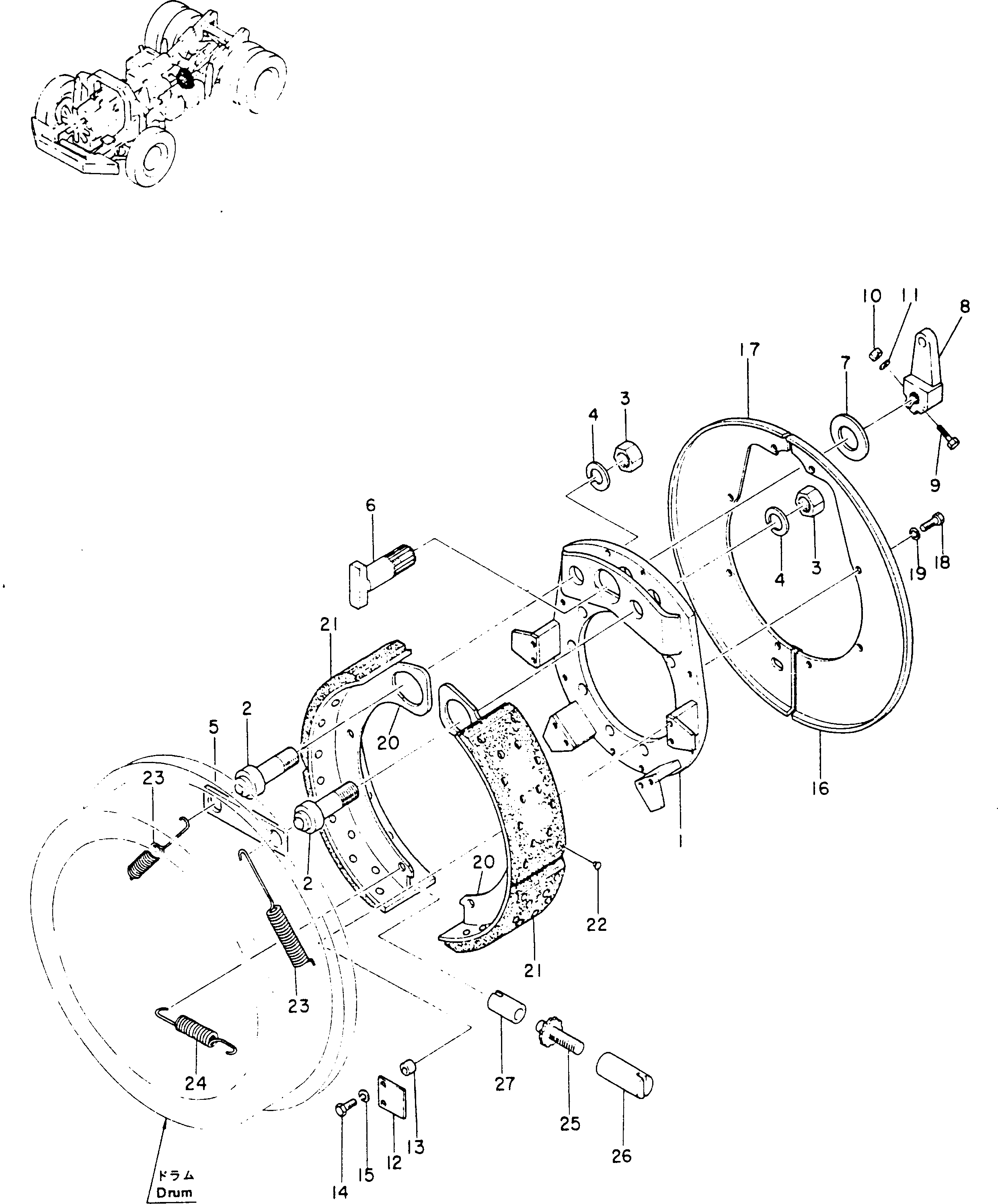 Dump Trucks Komatsu / HD785-1S S/N 1002-UP(hd785-0r) / PARKING BRAKE(090100 : 333)