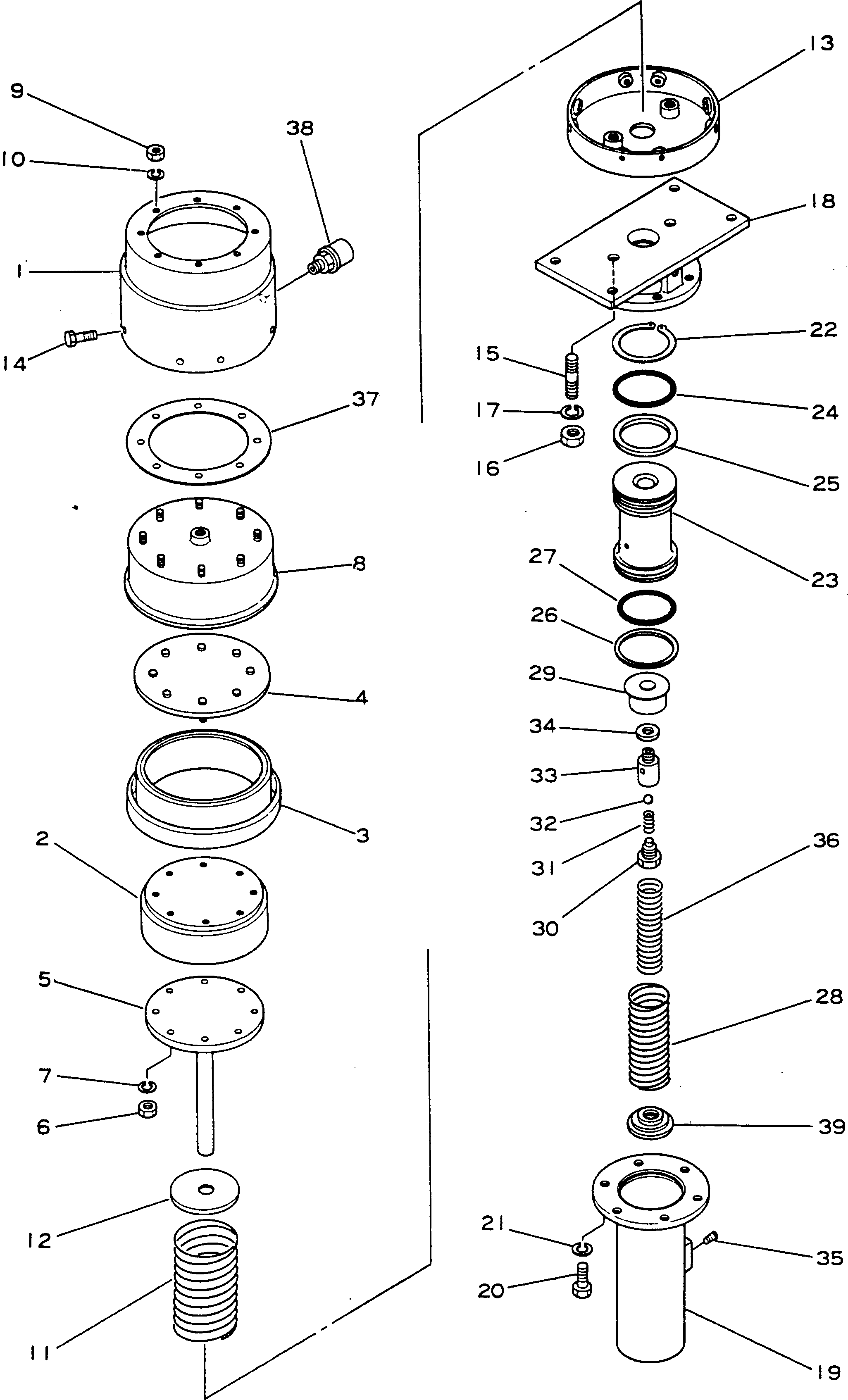 Dump Trucks Komatsu / HD785-1S S/N 1002-UP(hd785-0r) / REAR BRAKE CHAMBER(090130 : 343)