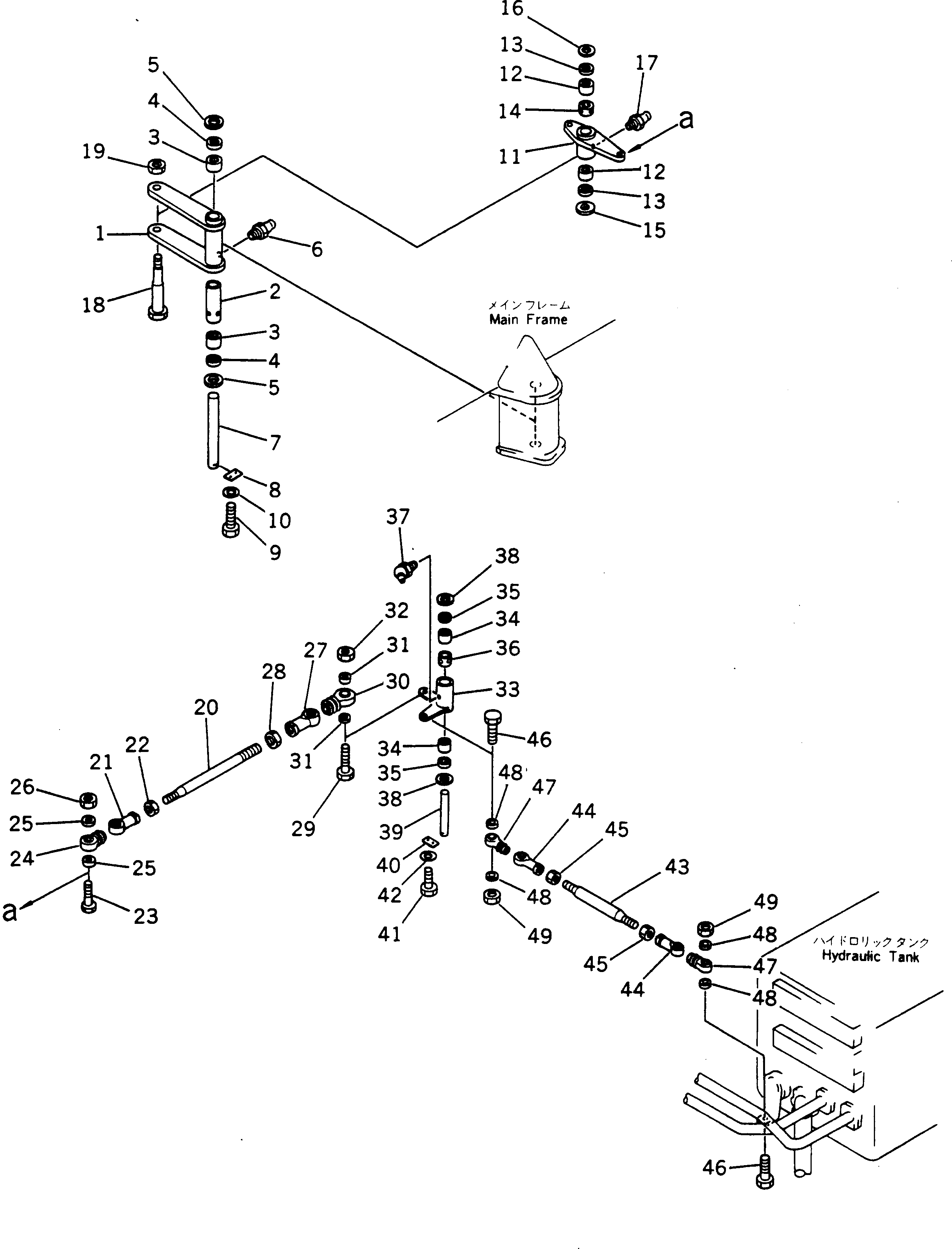 Dump Trucks Komatsu / HD785-1S S/N 1002-UP(hd785-0r) / STEERING FOLLOW-UP LINKAGE (2/2)(120040 : 415)