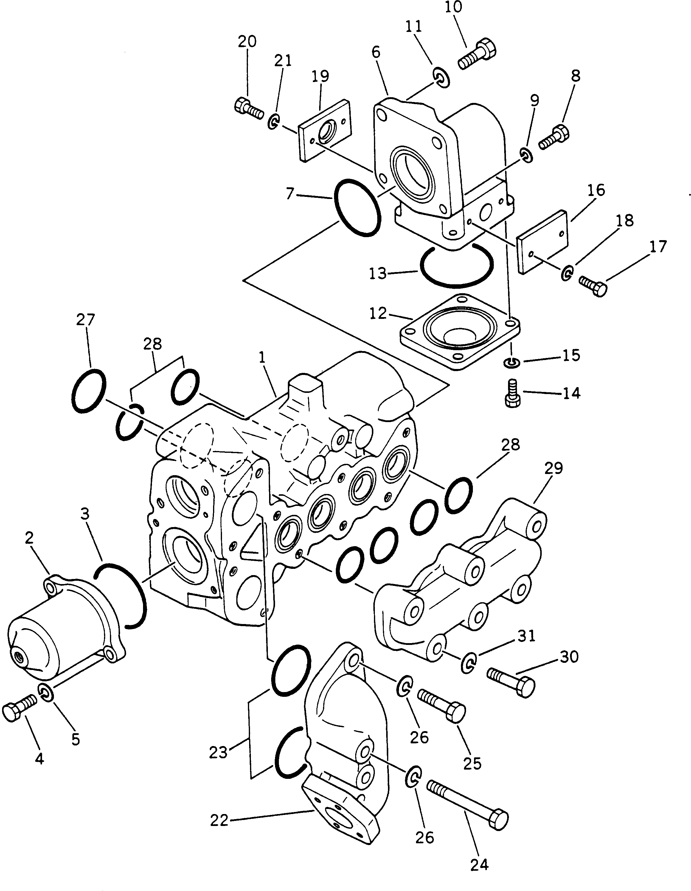Dump Trucks Komatsu / HD785-1S S/N 1002-UP(hd785-0r) / HOIST VALVE (1/2)(180080 : 625)
