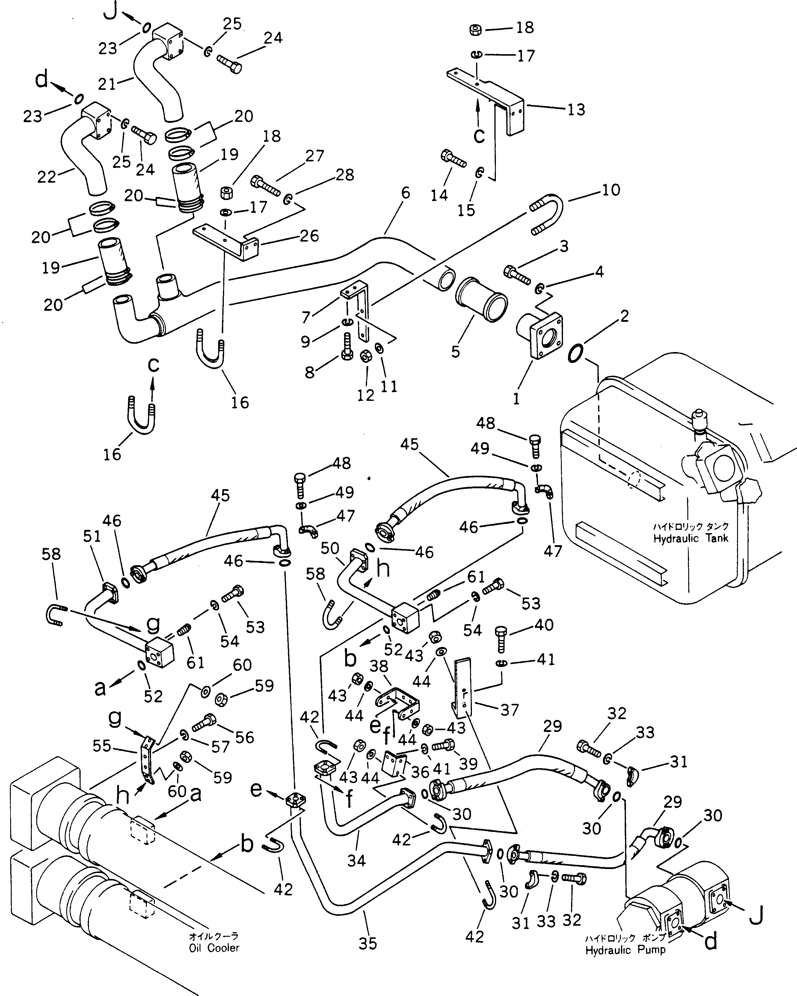 Dump Trucks Komatsu / HD785-1S S/N 1002-UP(hd785-0r) / BRAKE COOLING PIPING (1/3)(180160 : 657)
