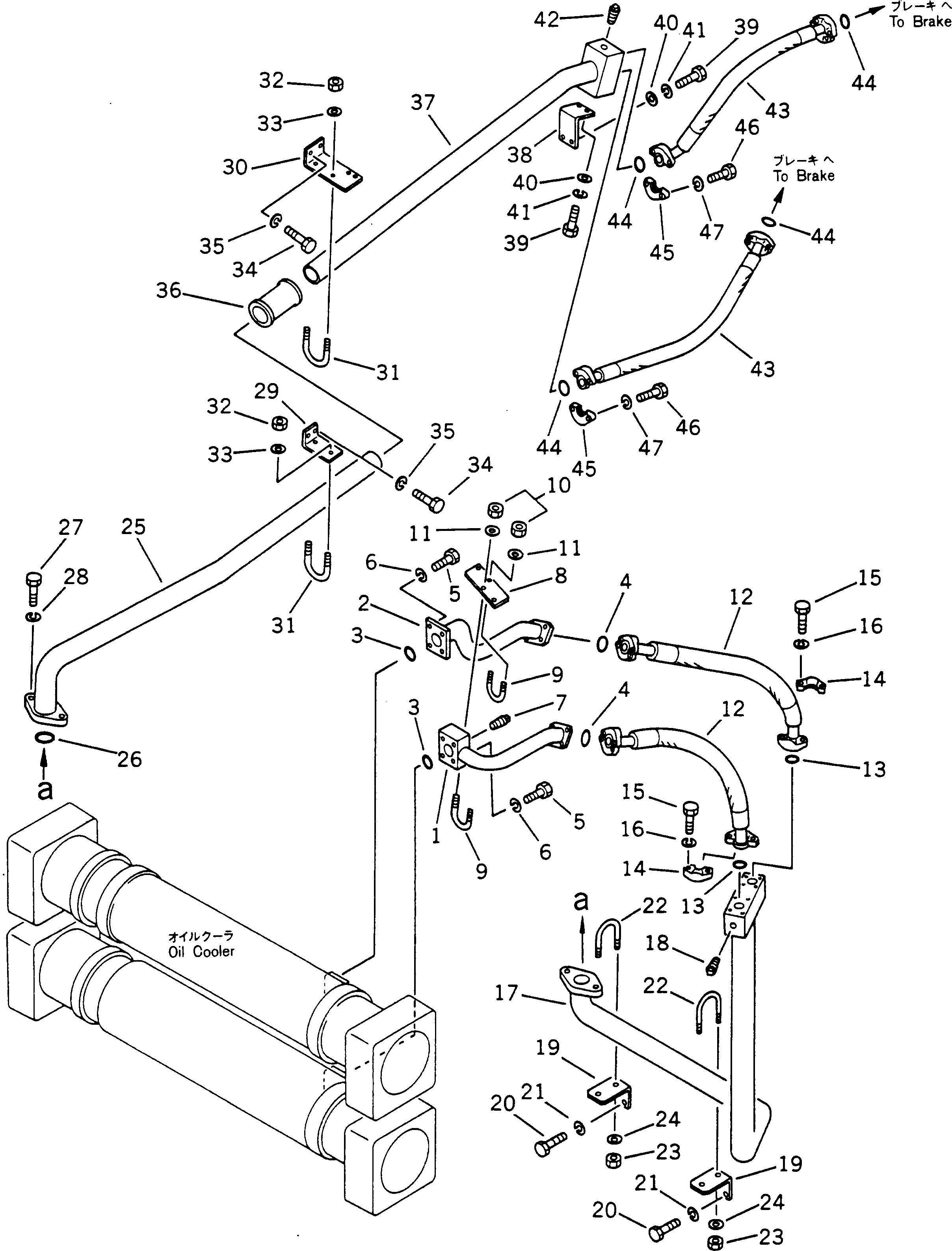 Dump Trucks Komatsu / HD785-1S S/N 1002-UP(hd785-0r) / BRAKE COOLING PIPING (2/3)(180170 : 658)