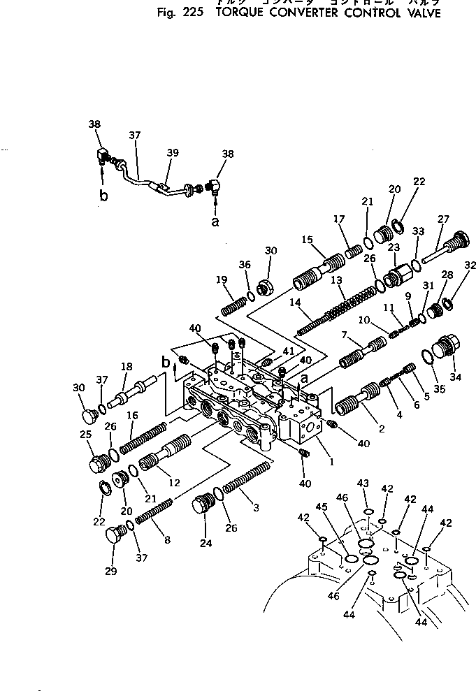 Dump Trucks Komatsu / HD785-1L S/N 1101-UP(hd785-1r) / TORQUE CONVERTER CONTROL VALVE(#1101-1114)(060100 : 225)