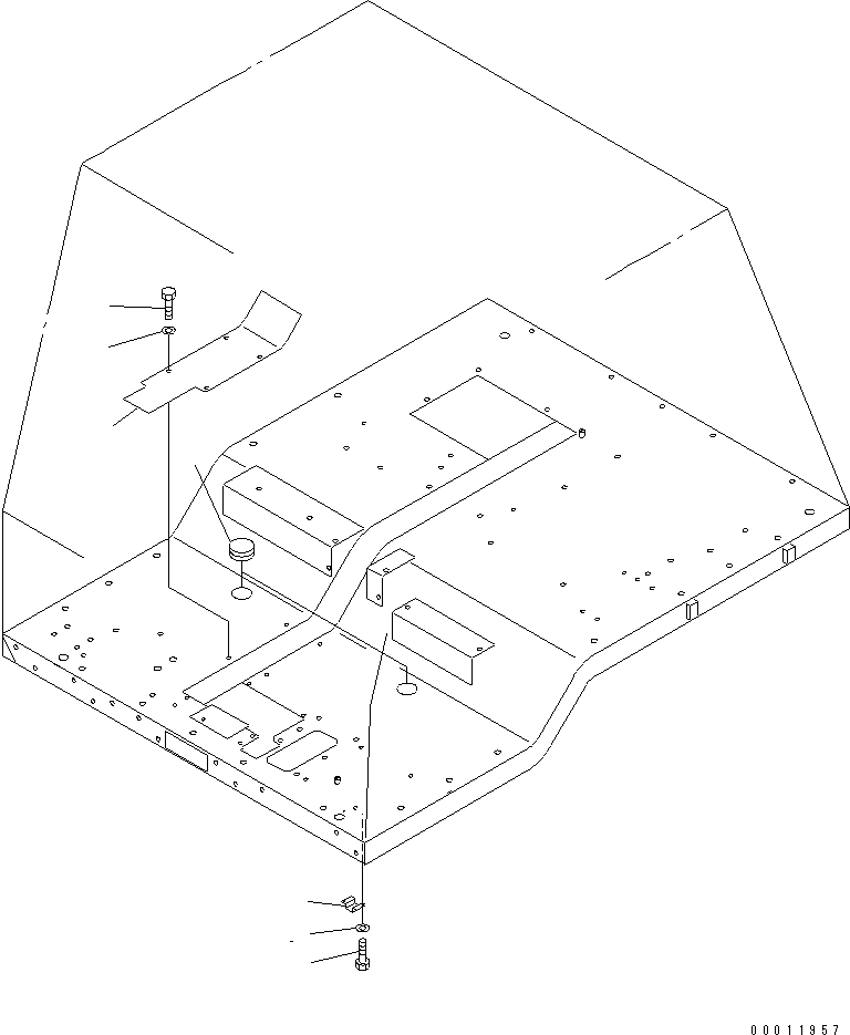Dump Trucks Komatsu / HD785-5 S/N 4001-UP(hd785-5r) / FLOOR (3/3)(#4394-)(271610 : K4010-11A0A)