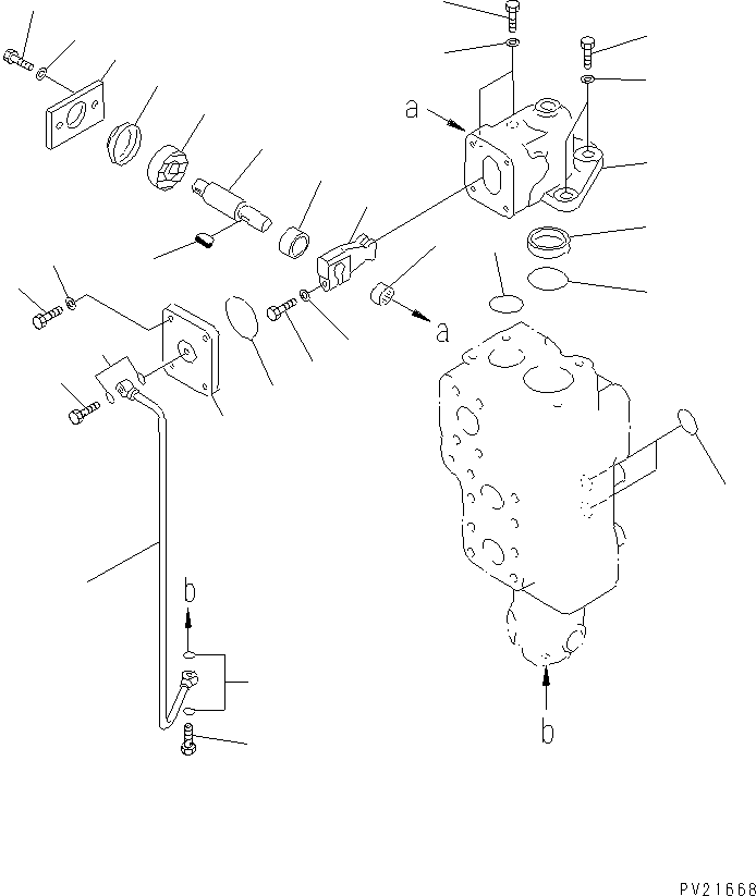 Dump Trucks Komatsu / HD785-5 S/N 4001-UP(hd785-5r) / HOIST VALVE (2/3)(510130 : Y1660-02A0)