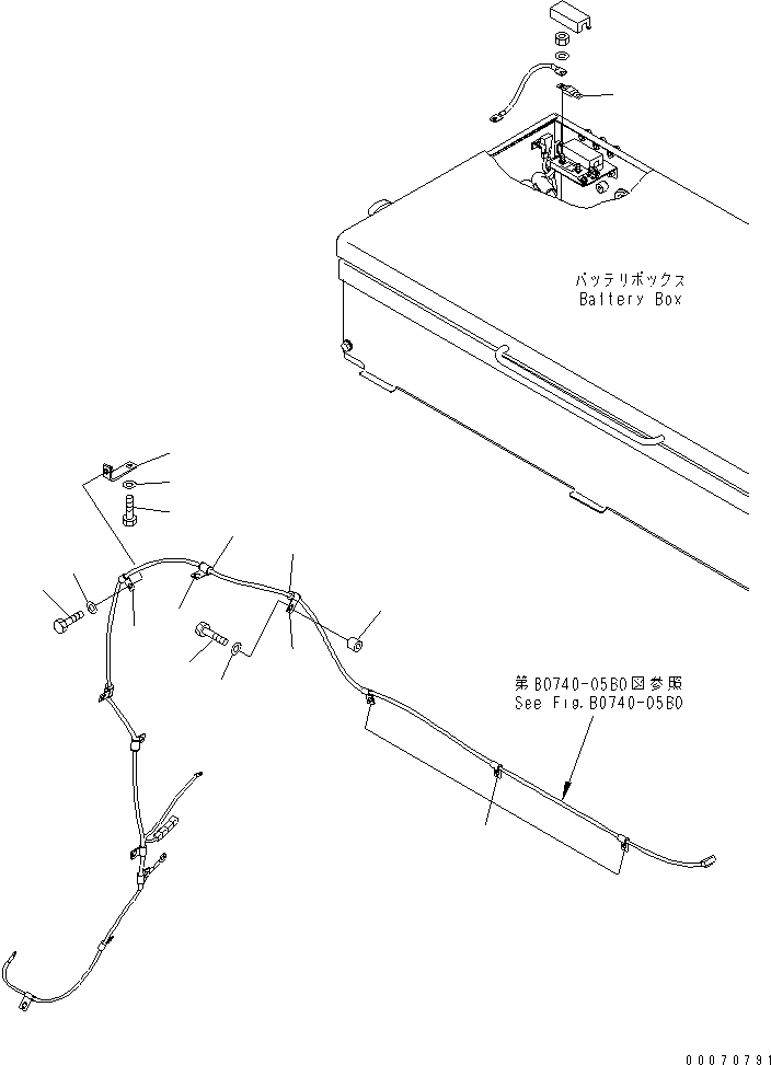 Komatsu parts book diagram for HD785-7 S/N 7001-8172: ENGINE PRE-LUBE SYSTEM (WIRING HARNESS) (4/4)(#7169-)