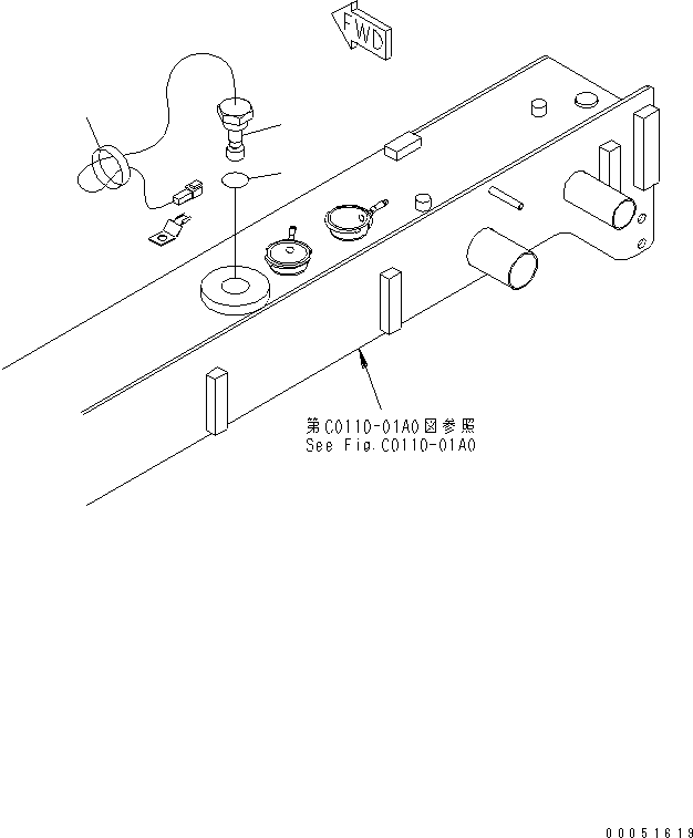 Komatsu parts book diagram for HD785-7 S/N 7001-8172: COOLANT LEVEL SENSOR(#7001-)