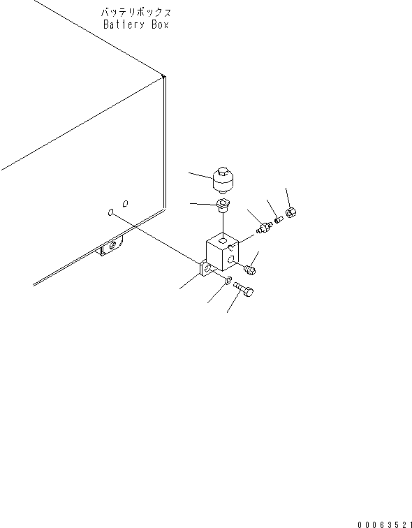 Komatsu parts book diagram for HD785-7 S/N 7001-8172: BREATHER(#7169-7307)