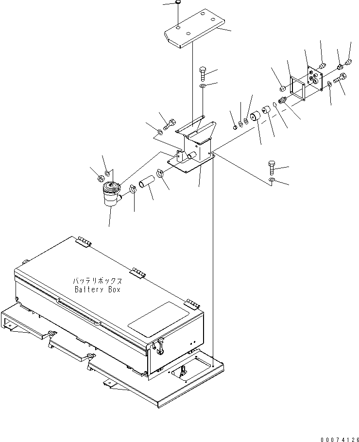 Komatsu parts book diagram for HD785-7 S/N 7001-8172: BREATHER (SAND PROTECTION)(#7169-)