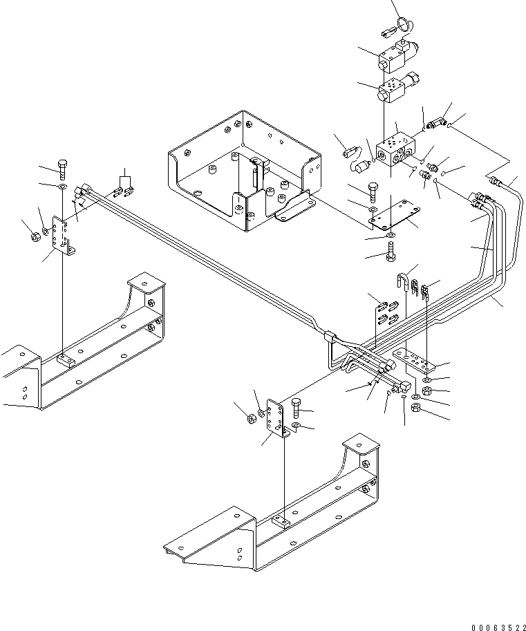 Komatsu parts book diagram for HD785-7 S/N 7001-8172: EXHAUST BRAKE VALVE(#7169-)