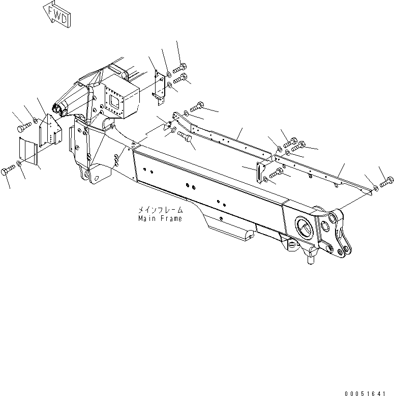 Komatsu parts book diagram for HD785-7 S/N 7001-8172: ELECTRICAL SYSTEM (BRACKET CLAMP)(#7169-)
