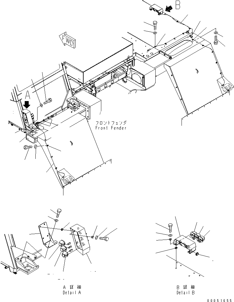 Komatsu parts book diagram for HD785-7 S/N 7001-8172: PAYLOAD METER LAMP(#7001-7168)