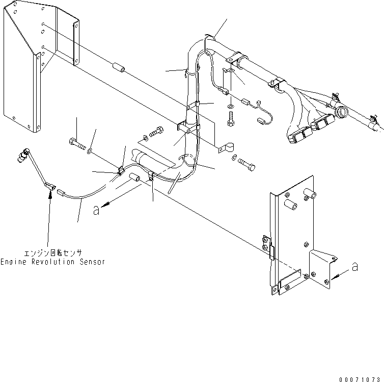 Komatsu parts book diagram for HD785-7 S/N 7001-8172: REVO & REVOTACHO GRAPH(#7001-)