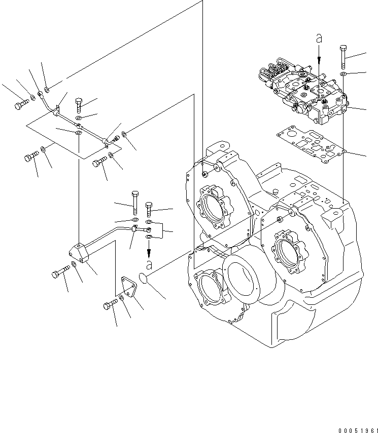Komatsu parts book diagram for HD785-7 S/N 7001-8172: TORQUE CONVERTER (6/7) (VALVE MOUNT)(#7001-)