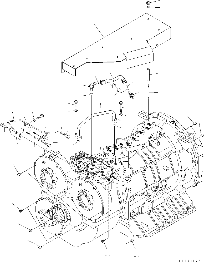 Komatsu parts book diagram for HD785-7 S/N 7001-8172: TRANSMISSION (9/10) (DOCKING UNIT)(#7001-)