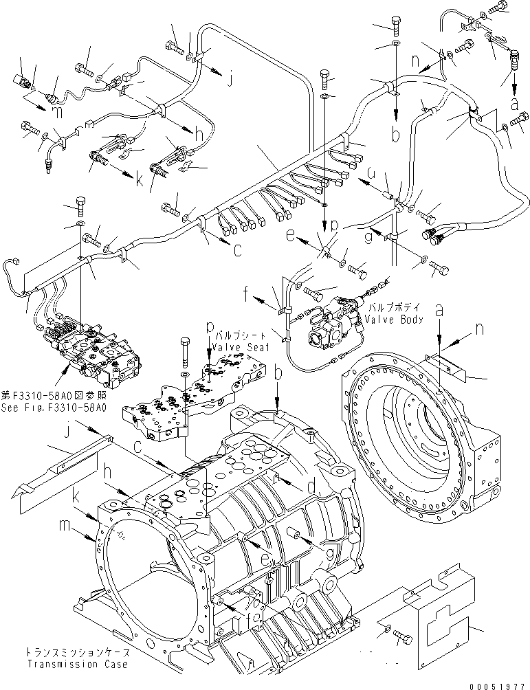 Komatsu parts book diagram for HD785-7 S/N 7001-8172: TRANSMISSION SENSOR(#7001-)