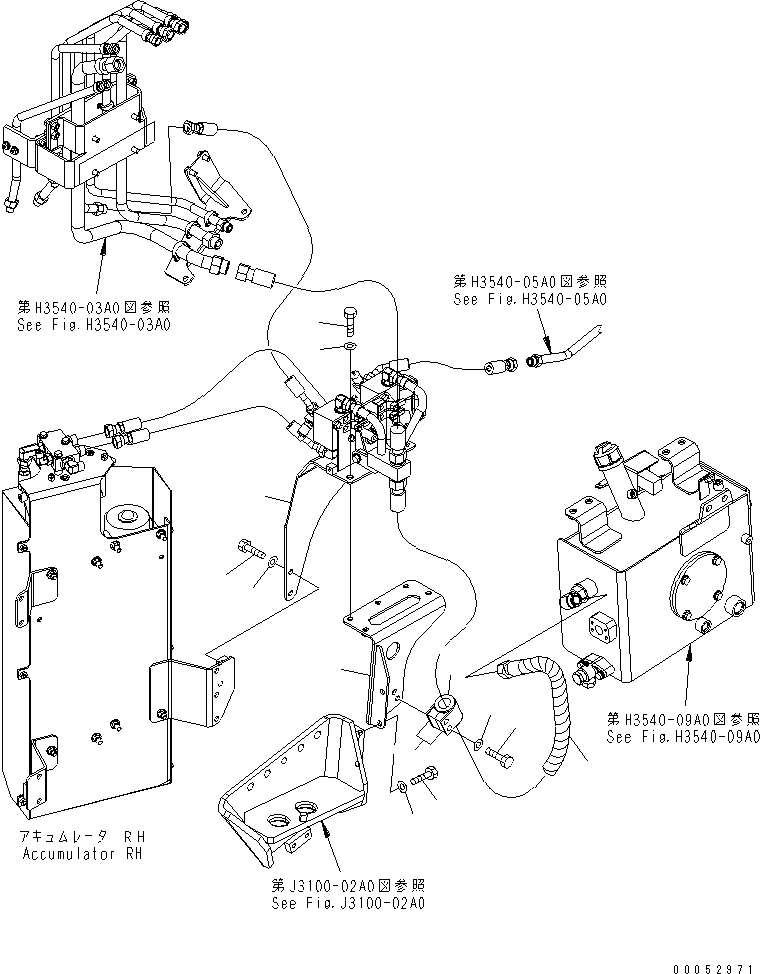 Komatsu parts book diagram for HD785-7 S/N 7001-8172: BRAKE PIPING (PROPORTIONAL VALVE LINE)(#7001-7168)