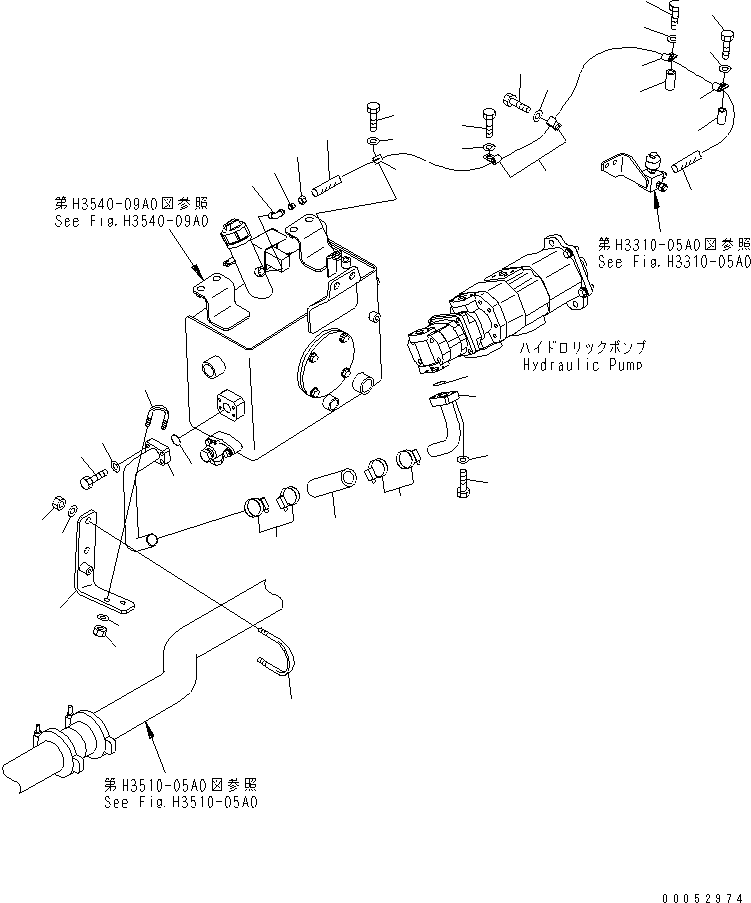 Komatsu parts book diagram for HD785-7 S/N 7001-8172: BRAKE PIPING (BRAKE SUB TANK) (TANK RELATED PARTS) (1/2)(#7001-7168)