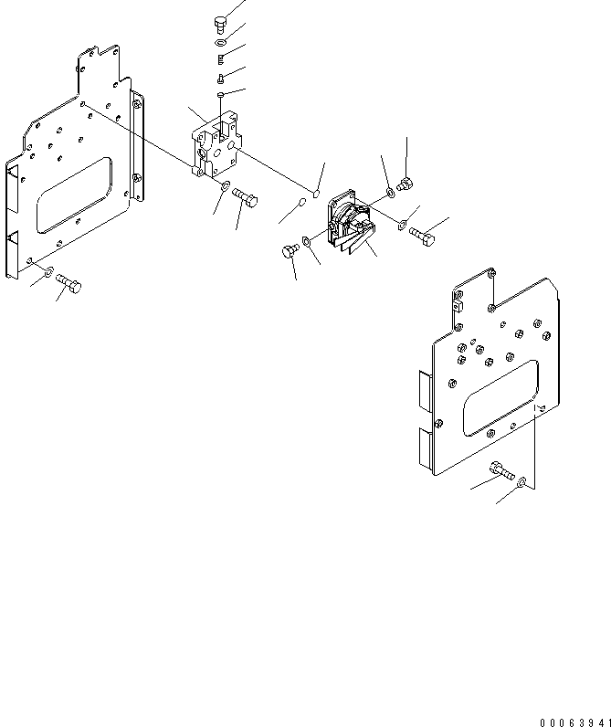 Komatsu parts book diagram for HD785-7 S/N 7001-8172: ENGINE FUEL FILTER AND RELATED PARTS (L.H.) (2/2)(#7169-)