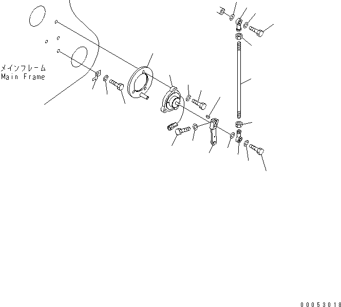Komatsu parts book diagram for HD785-7 S/N 7001-8172: POSITIONER(#7001-7168)