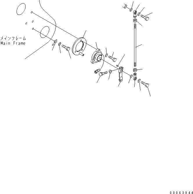 Komatsu parts book diagram for HD785-7 S/N 7001-8172: POSITIONER(#7169-)