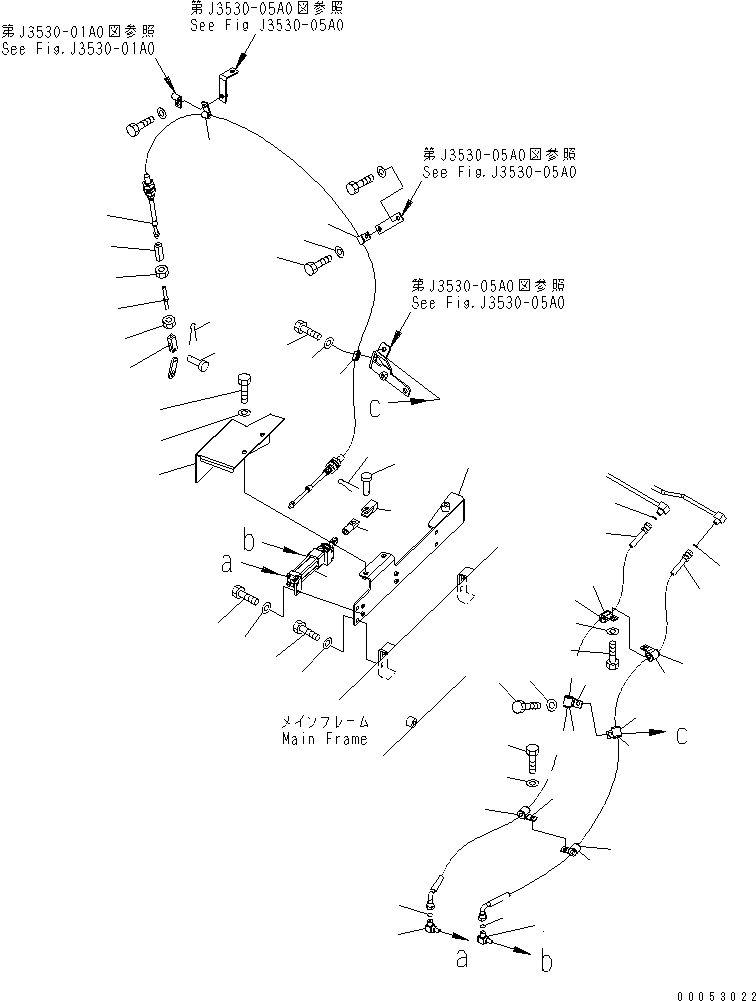 Komatsu parts book diagram for HD785-7 S/N 7001-8172: EXHAUST BRAKE (CYLINDER) (L.H.)(#7001-7168)